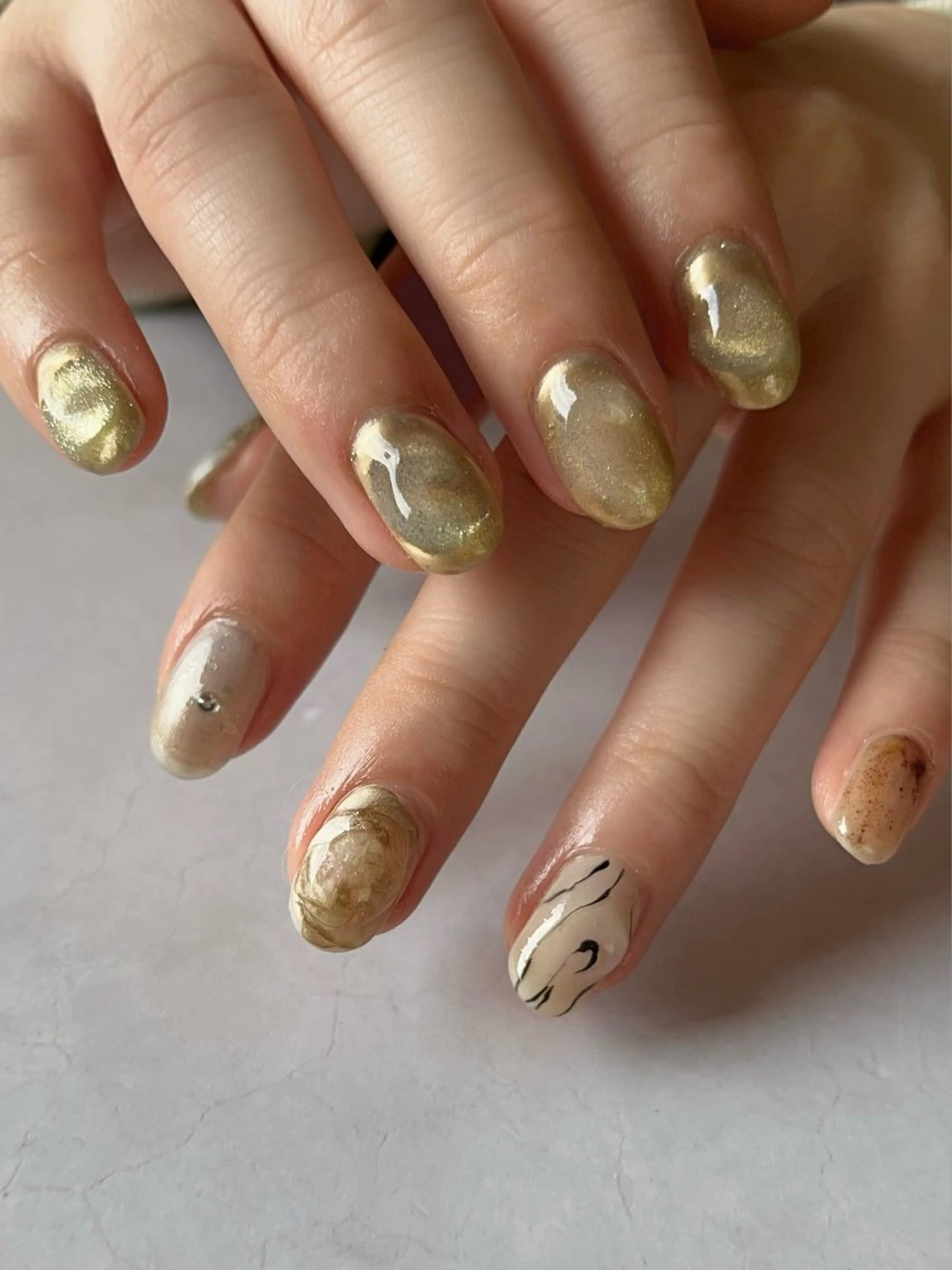 ネイル ハンドネイル MUKUTOU nail 　YUKIのネイルデザイン