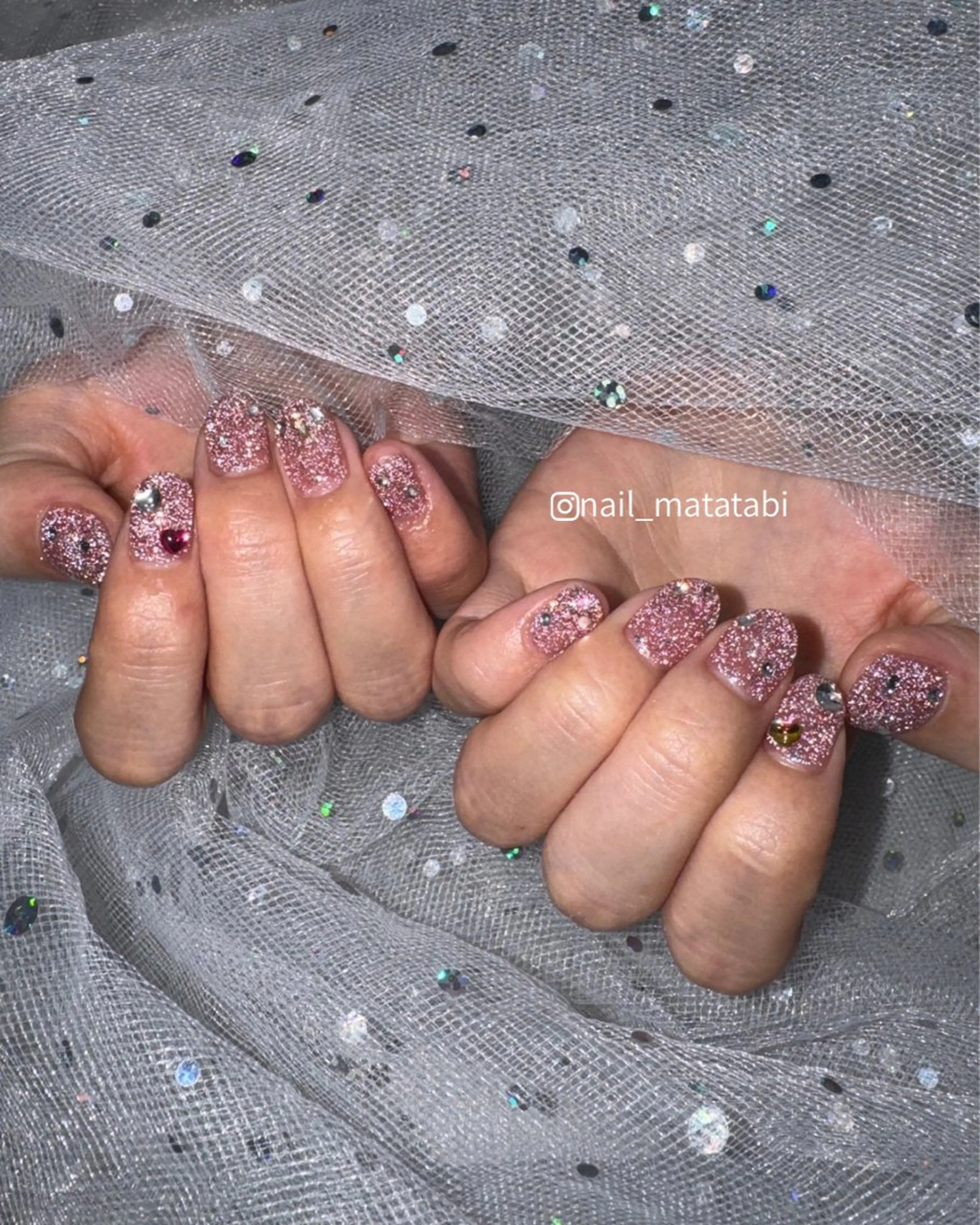 ネイル バレンタイン ハンドネイル MATATABI. kumiのネイルデザイン