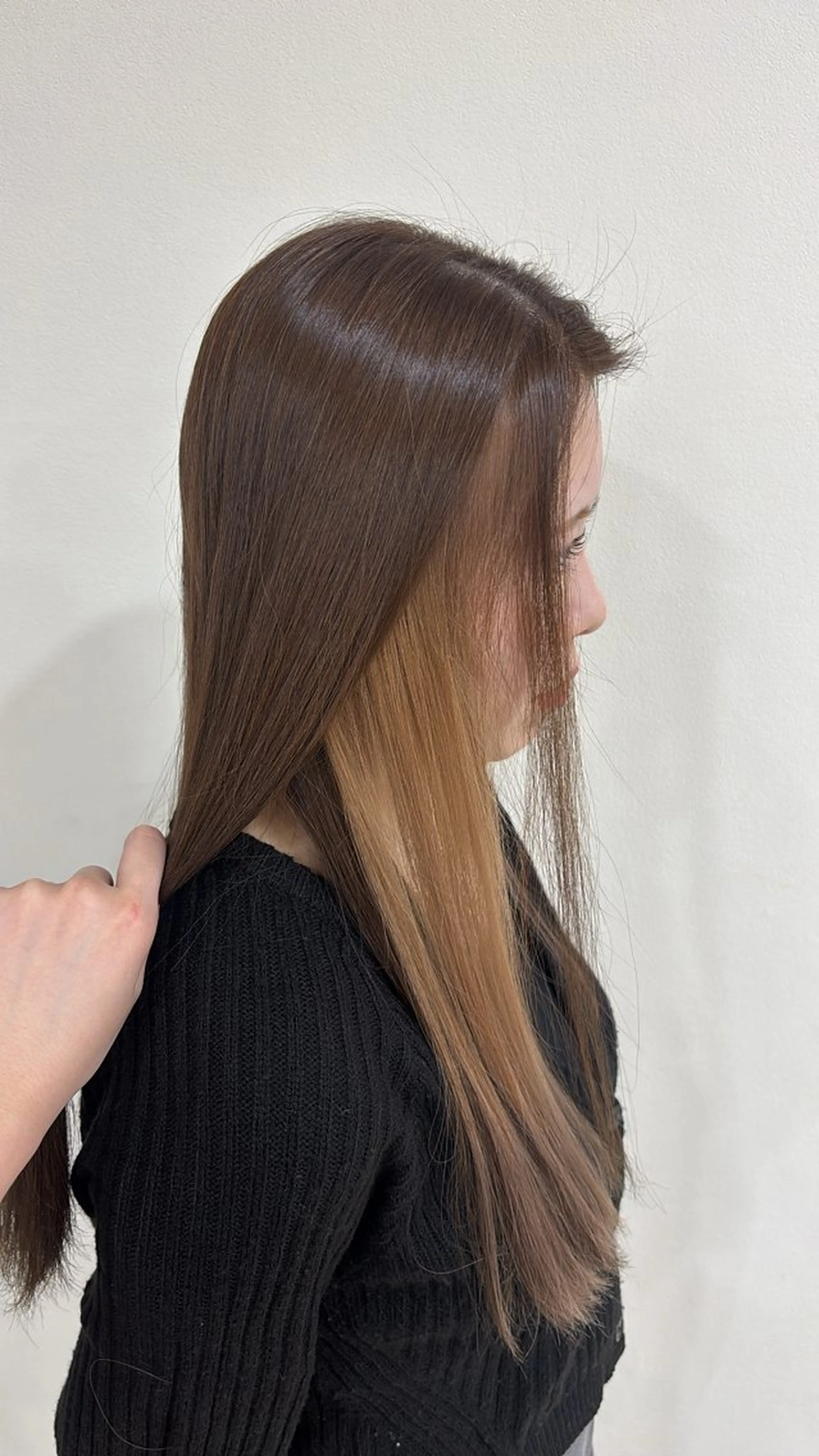 カラー ヘアカラー トリートメント 下山 萌華のヘアスタイル