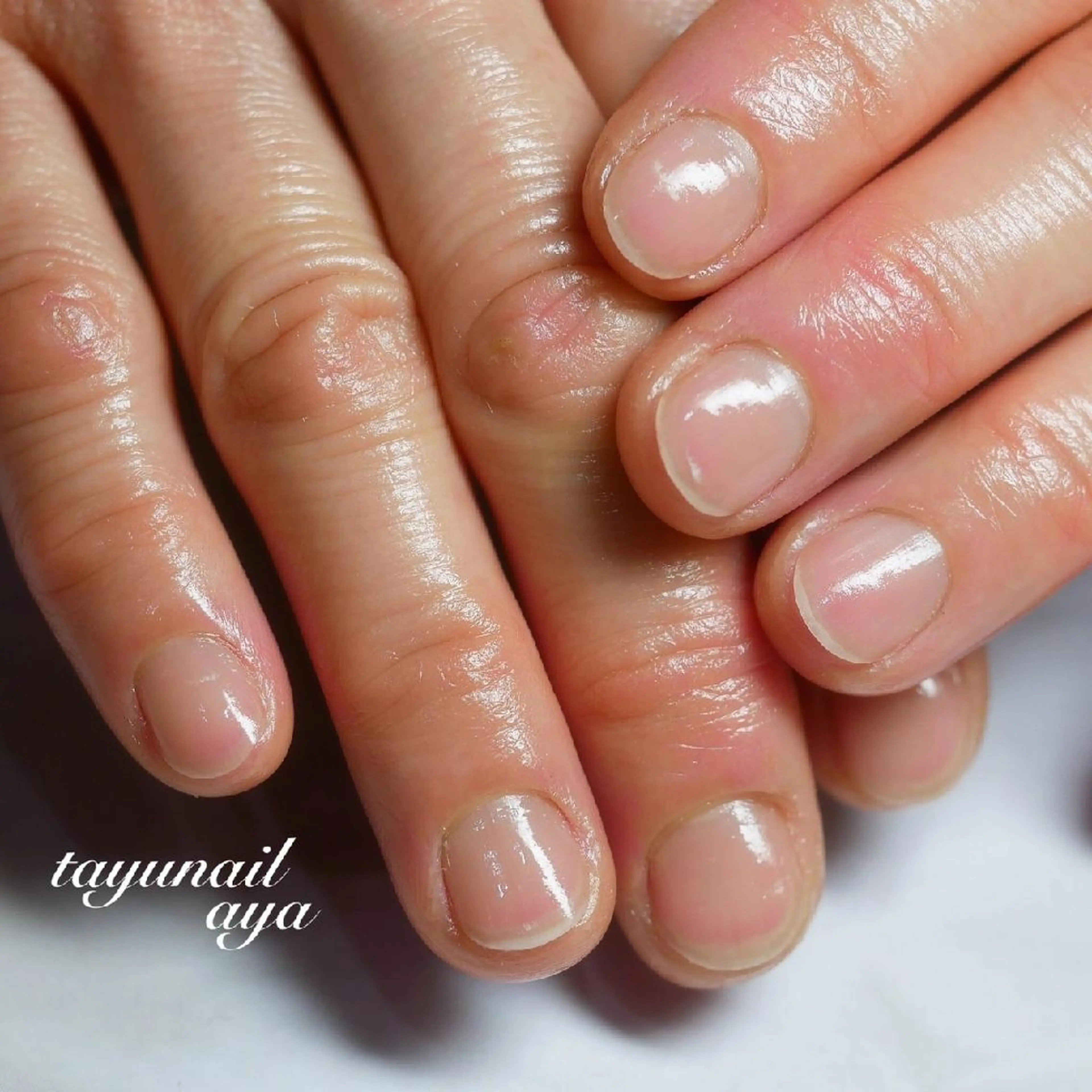 ネイル ブルー ジェルネイル パラジェル 冬ネイル ネイルサロン 【たゆnail】のネイルデザイン