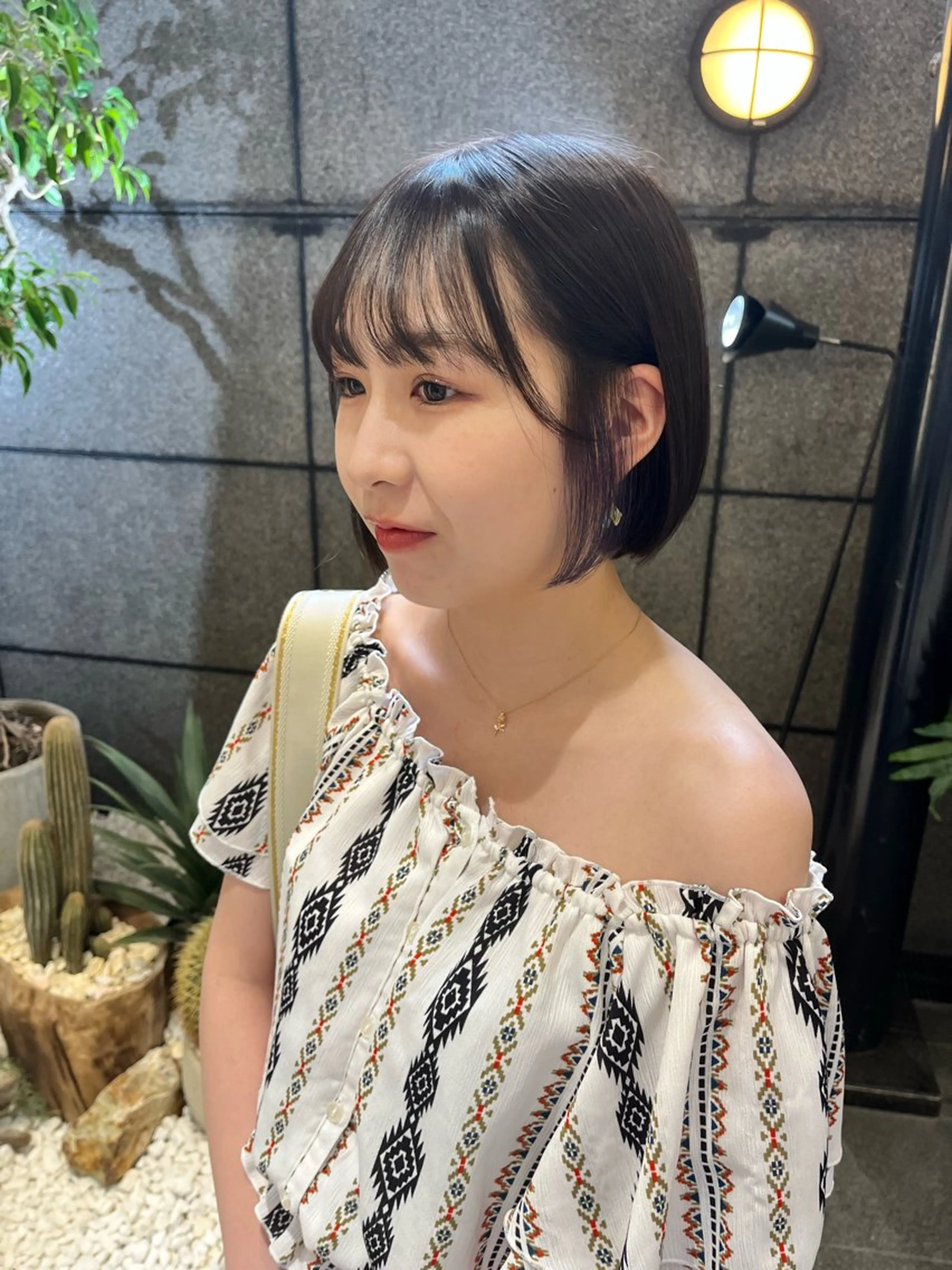 ショート カラー グレージュ インナーカラー パープルカラー ∴Sanae. ∴ トータルビューティーのマツエク・マツパデザイン