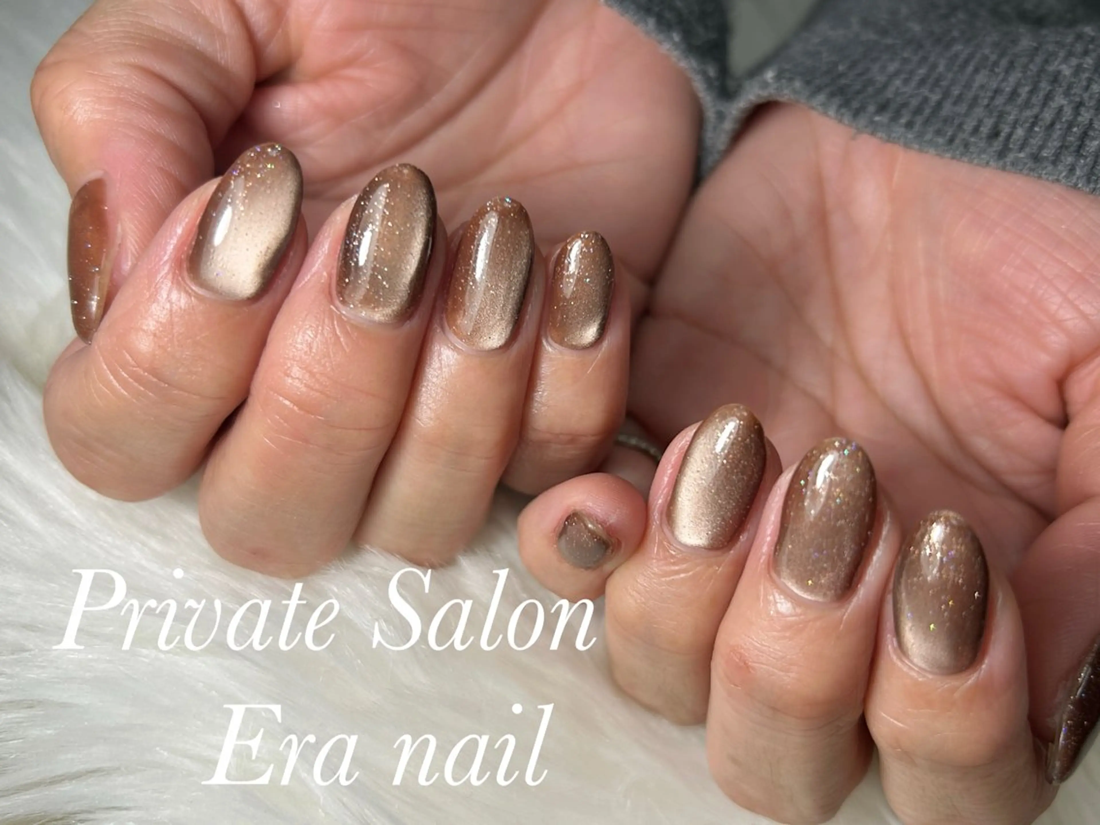 ネイル マグネットネイル マグネットワンカラー ワンカラーネイル ハンドネイル Era nailのネイルデザイン