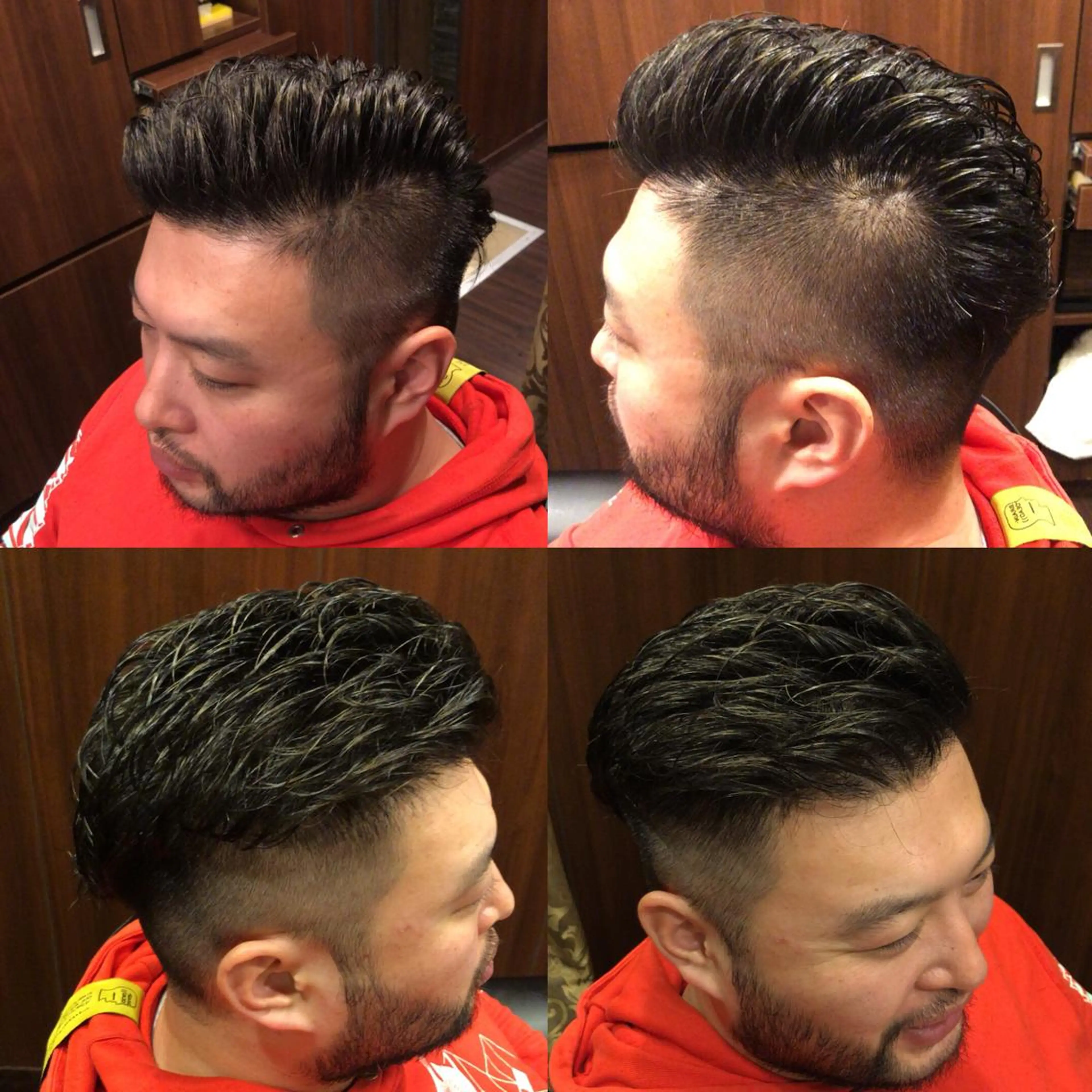 ミディアム パーマ ヘアアレンジ メンズ 根岸 智哉のヘアスタイル