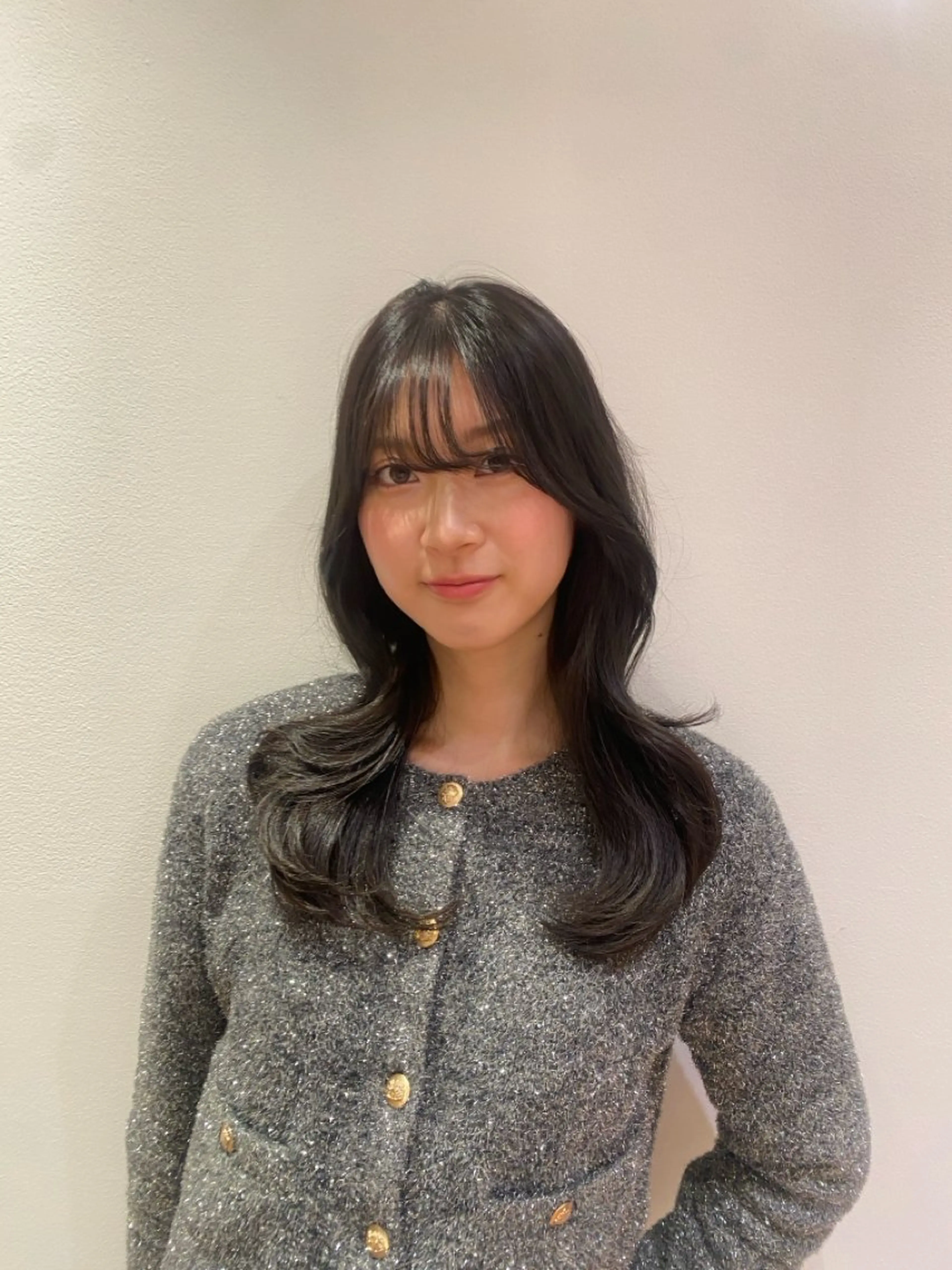 ロング カラー 透明感カラー グレージュ くびれヘア 韓国風ヘア ヘアカラー 🫧Miyu /ボブカット🫧のヘアスタイル
