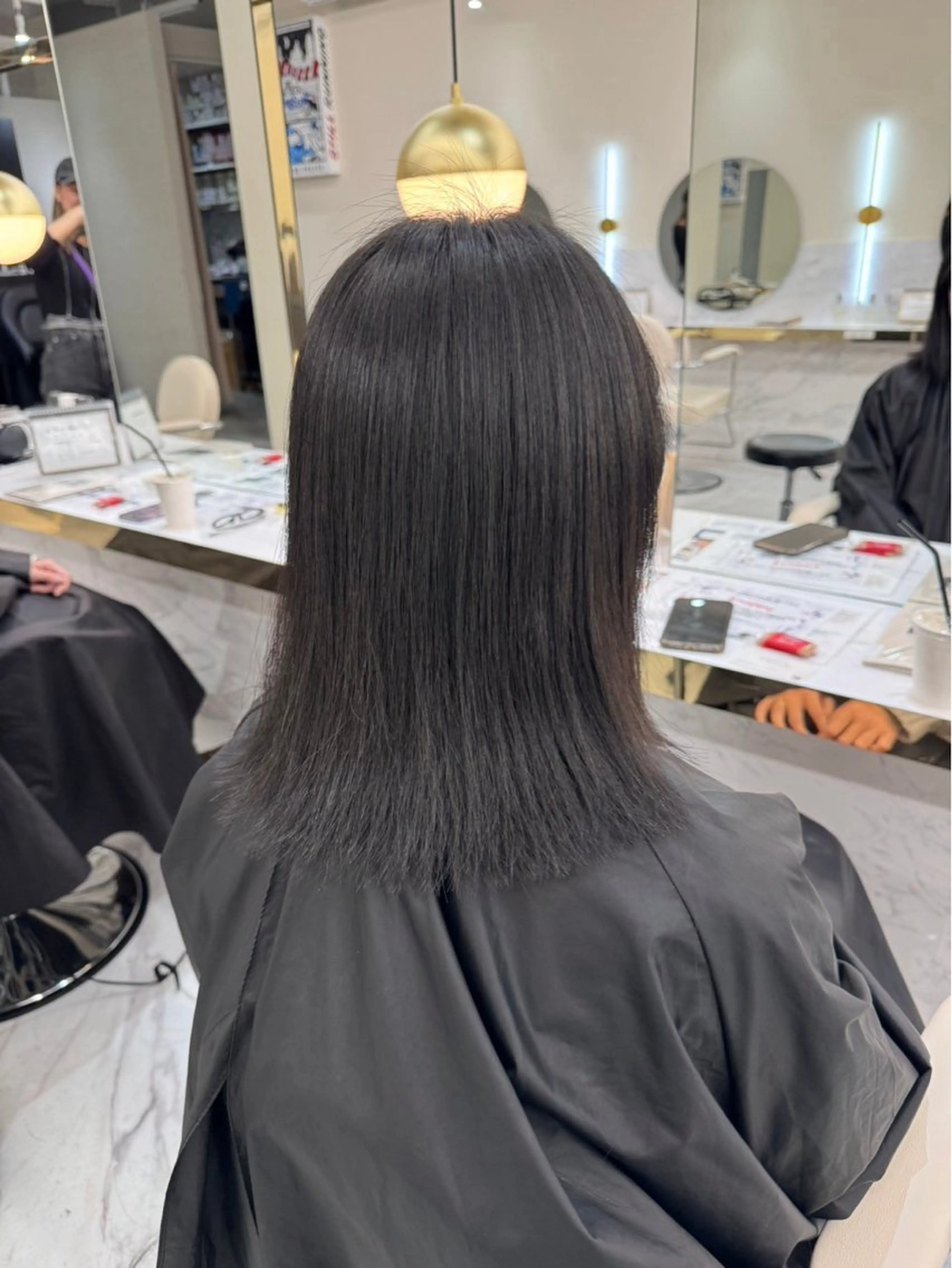 ロング カラー ヘアカラー トリートメント 縮毛矯正🫧髪質改善 高原瑞輝のヘアスタイル