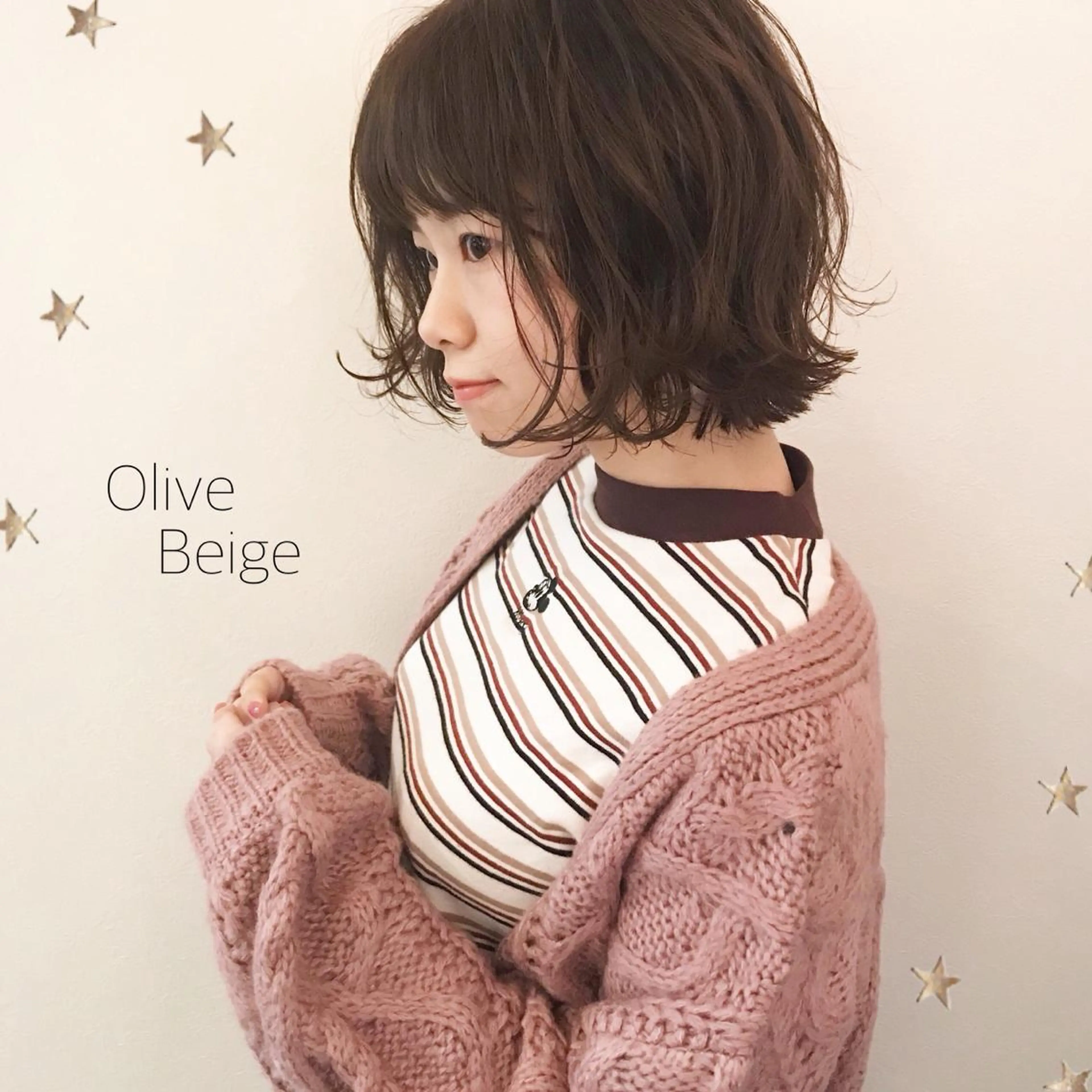 ミディアム カラー 市川 千夏のヘアスタイル