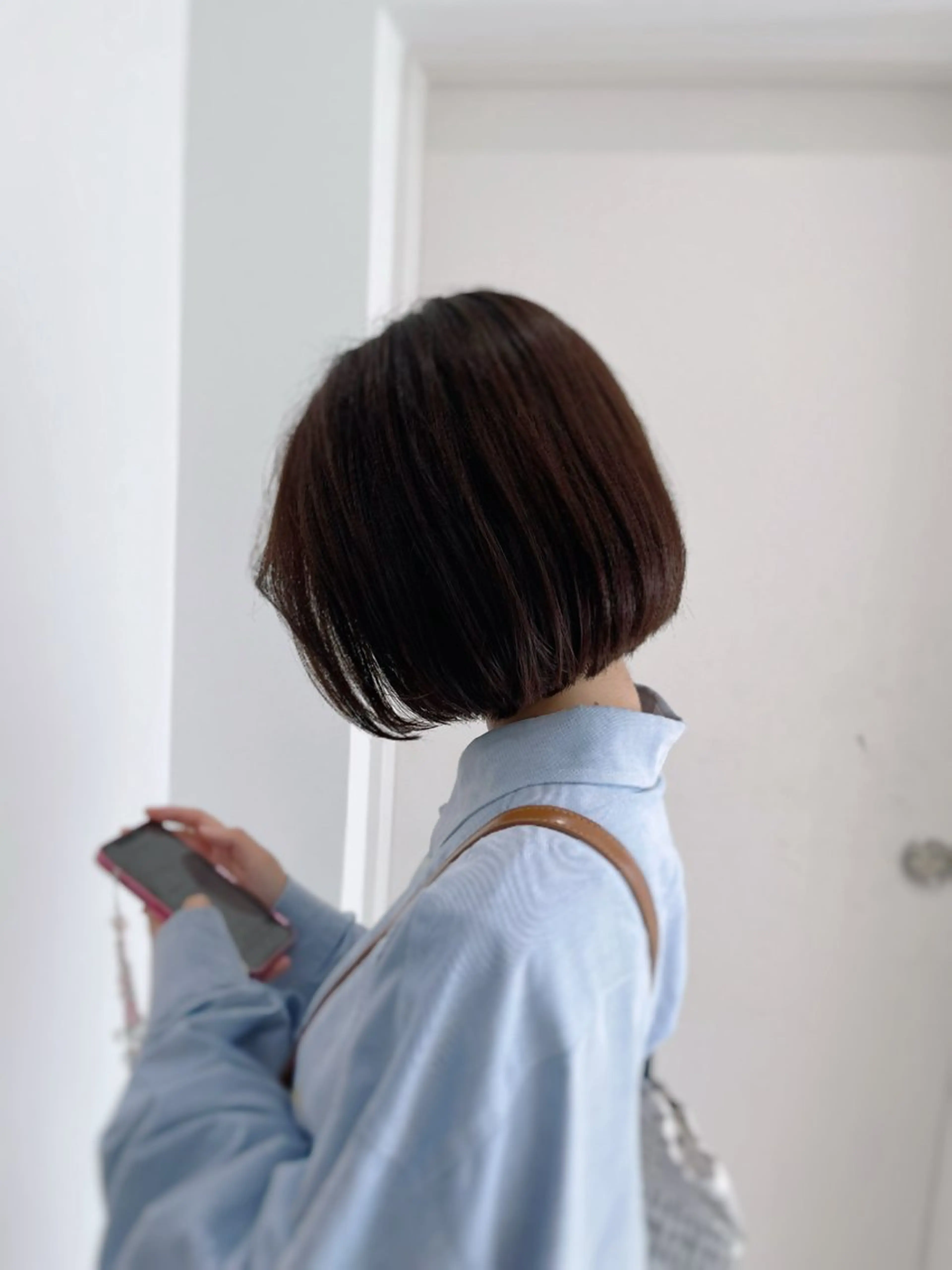 ショート 縮毛矯正/ハイトーン /パーマ/せき🧸のヘアスタイル