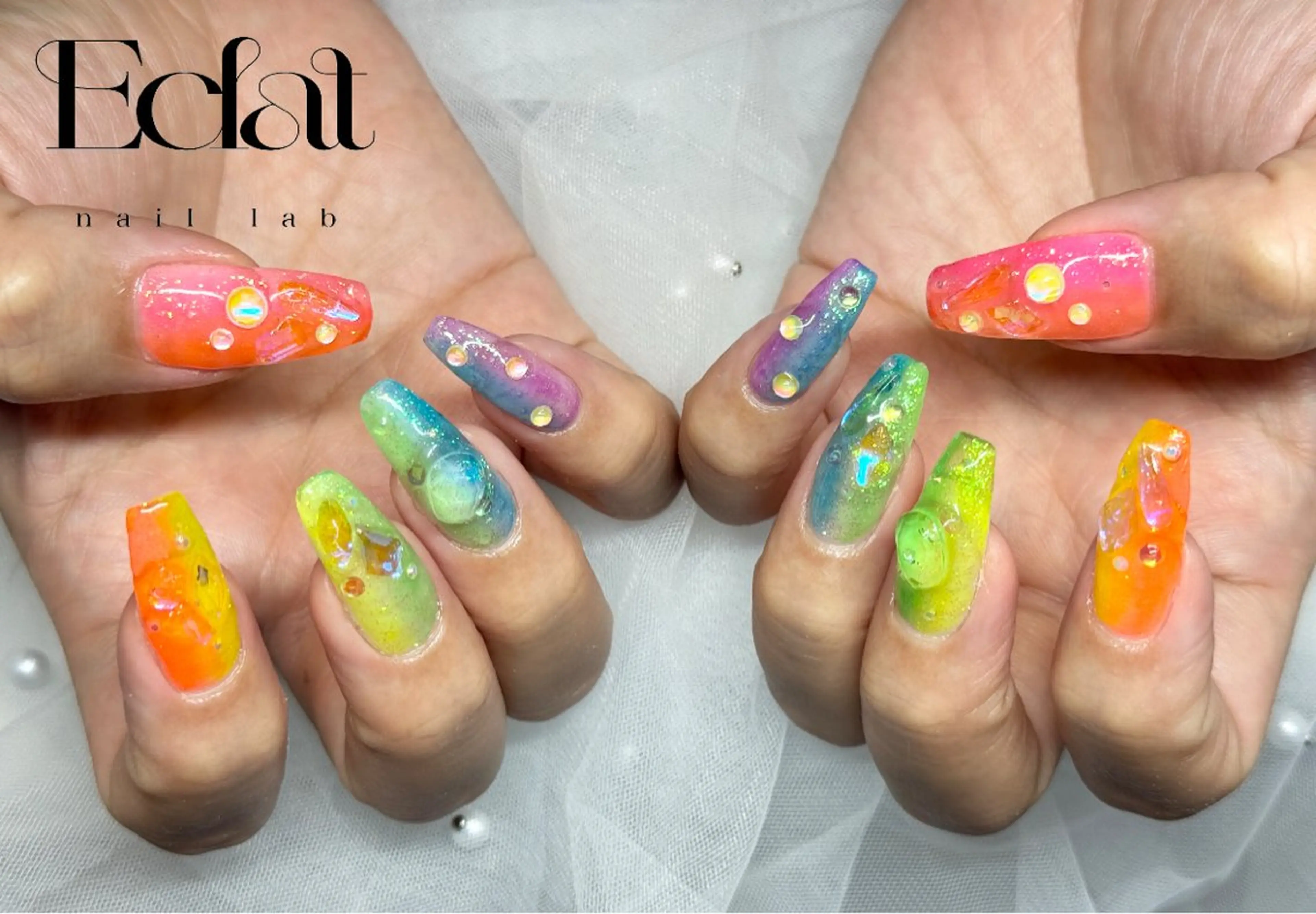 ネイル ハンドネイル ネイルラボEclat RINAのネイルデザイン