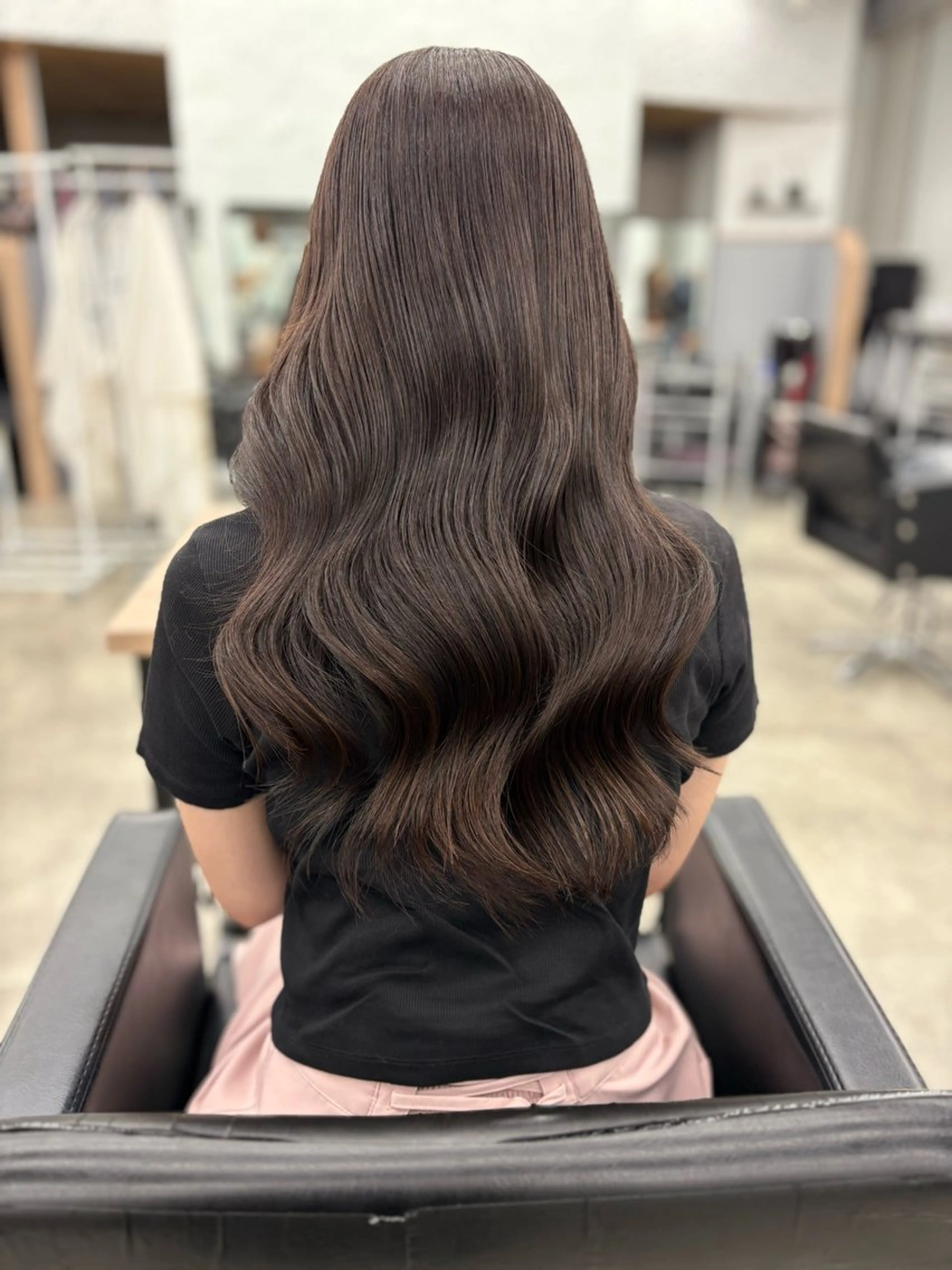 ロング カラー ブラウンカラー カット ヘアカラー トリートメント 暖色/ブラウン/ 透明感/ゆうかのヘアスタイル