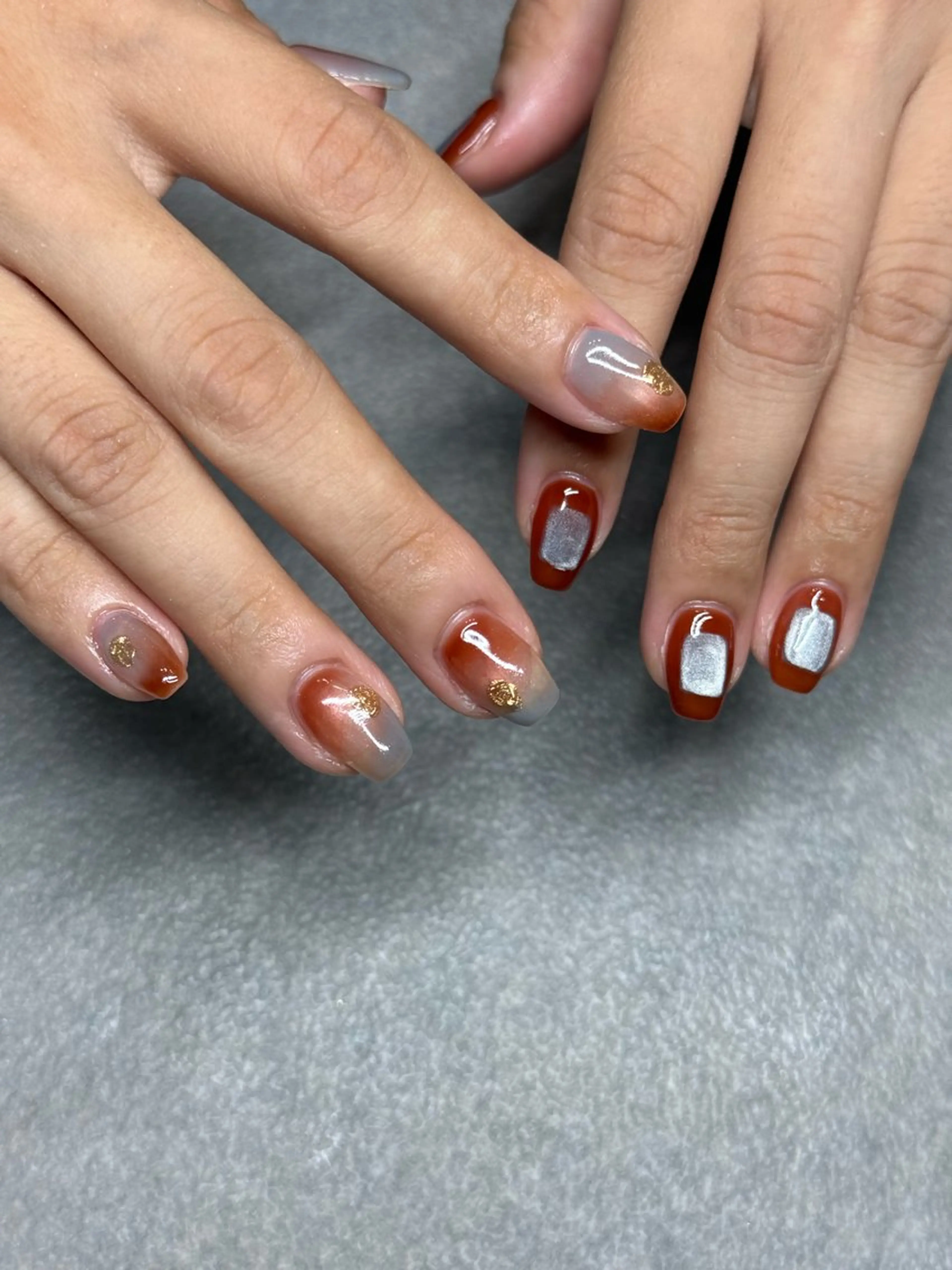 ネイル 氷ネイル・うるうるネイル ハンドネイル フットネイル kiii.__ ✴︎*のネイルデザイン