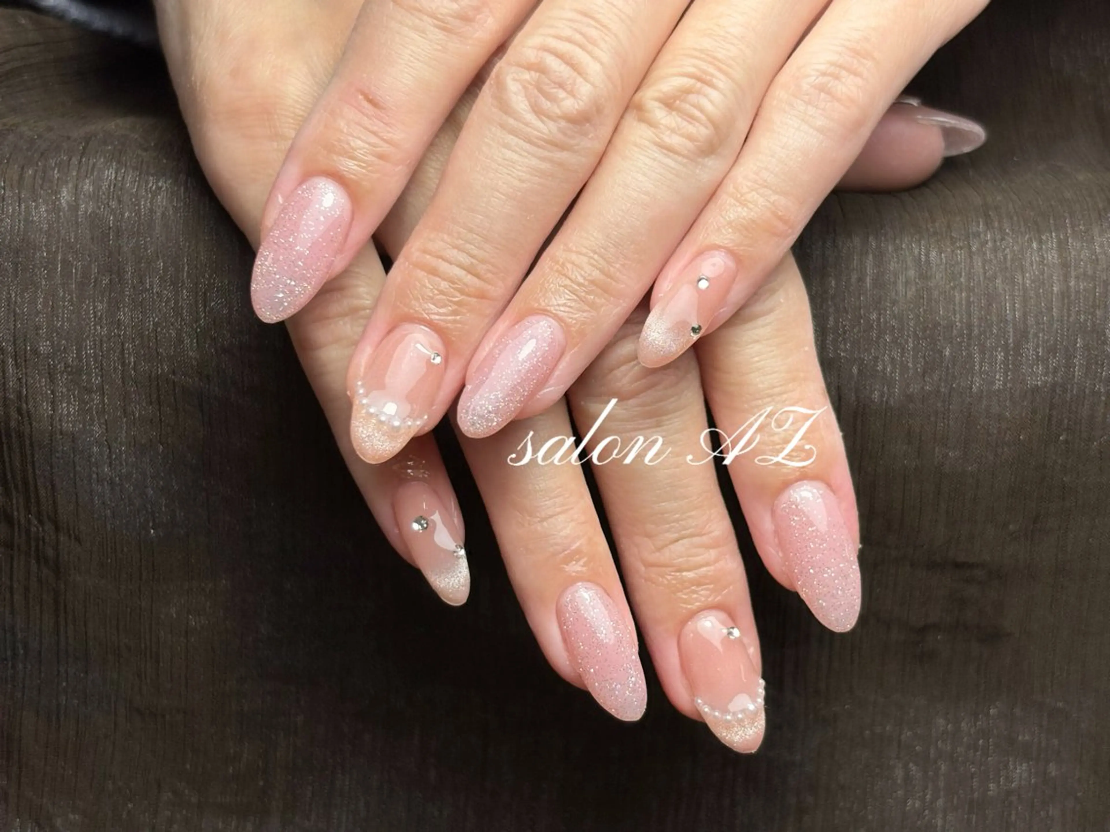 ネイル 長さ出し フットネイル フレンチネイル マグネットネイル ニュアンスネイル salon AZのネイルデザイン