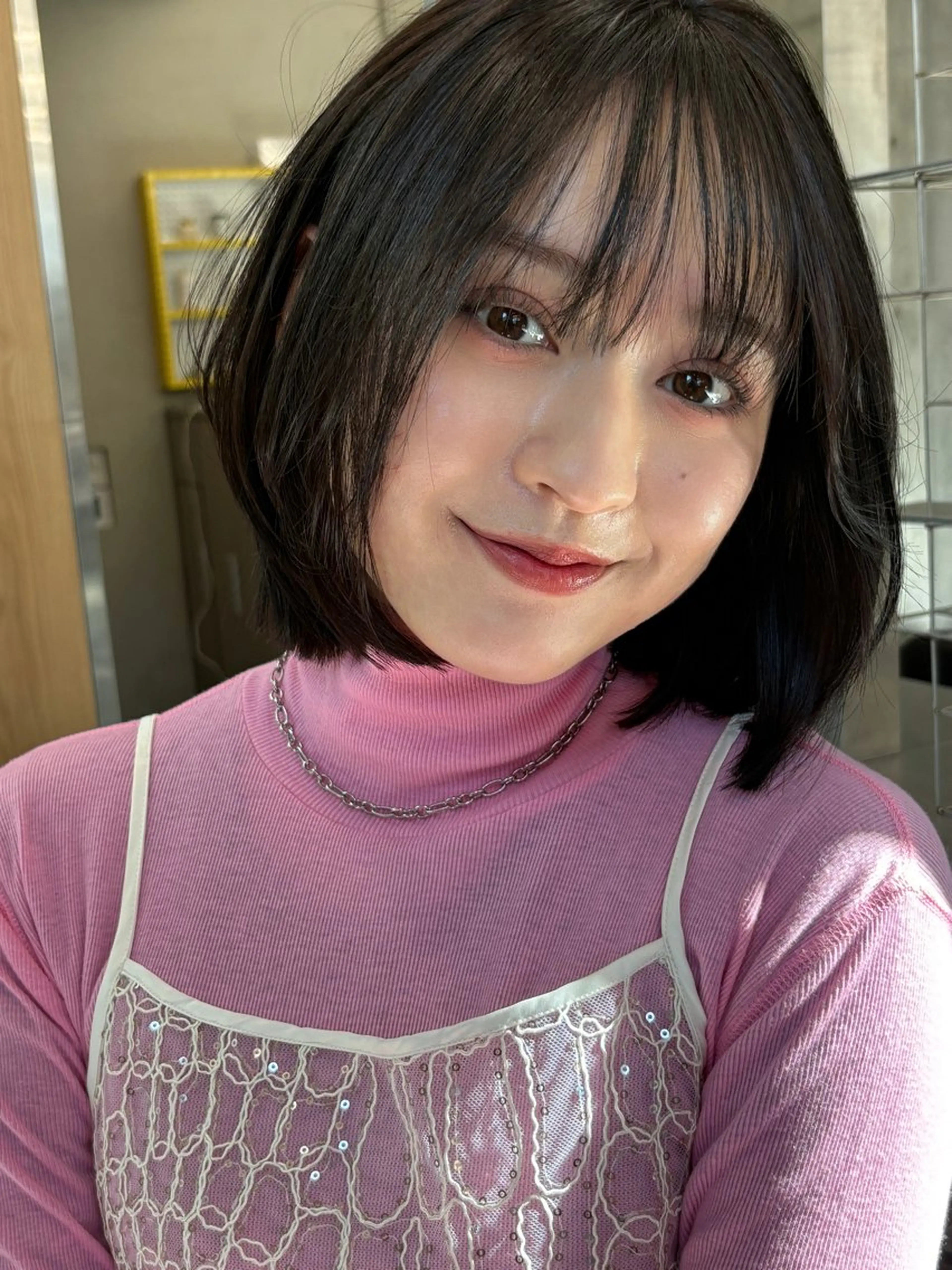 ショート カラー カット ヘアカラー レイヤー/柔色 カラー/SAkiのヘアスタイル