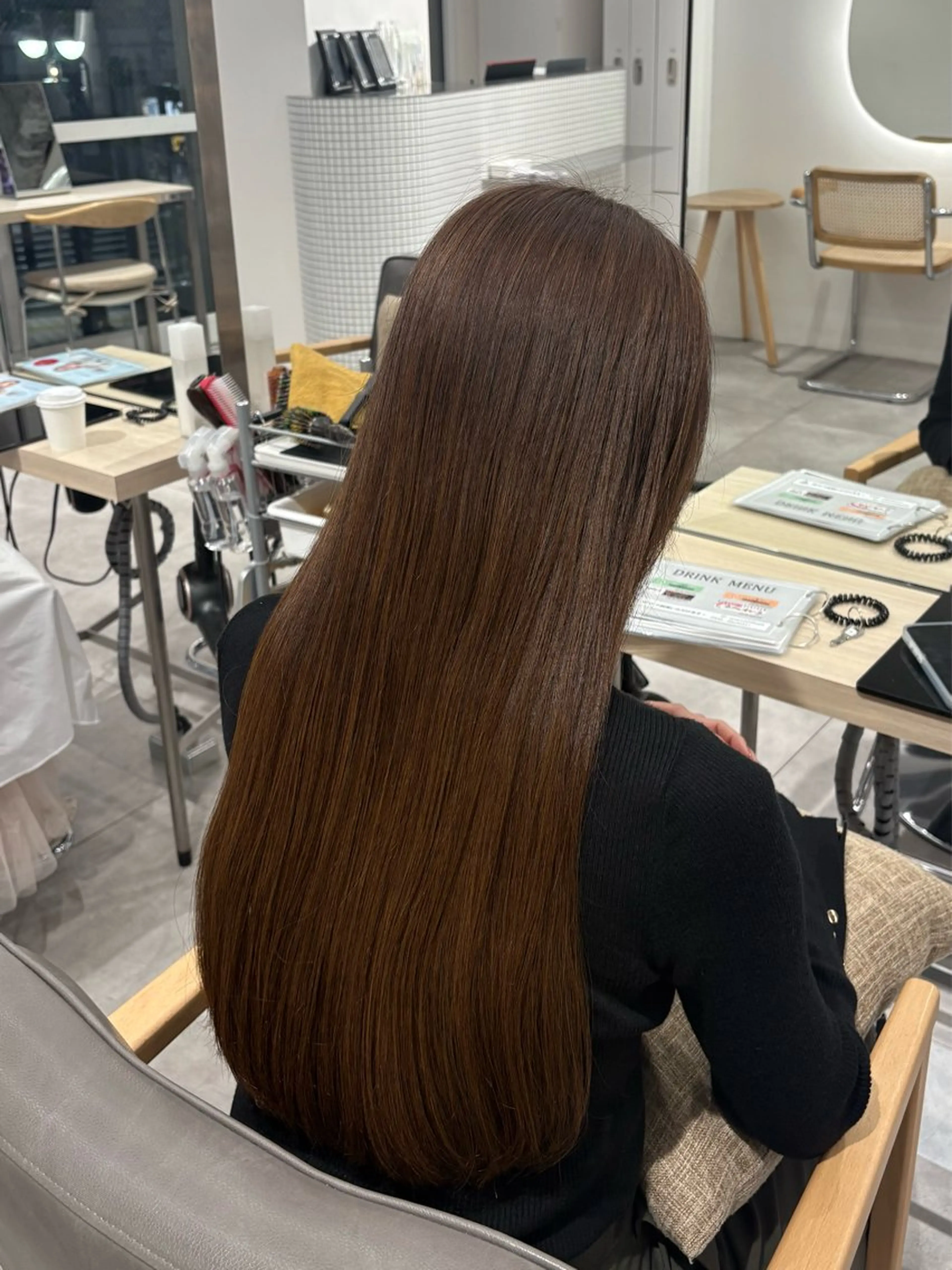 セミロング 村田 ありさのヘアスタイル