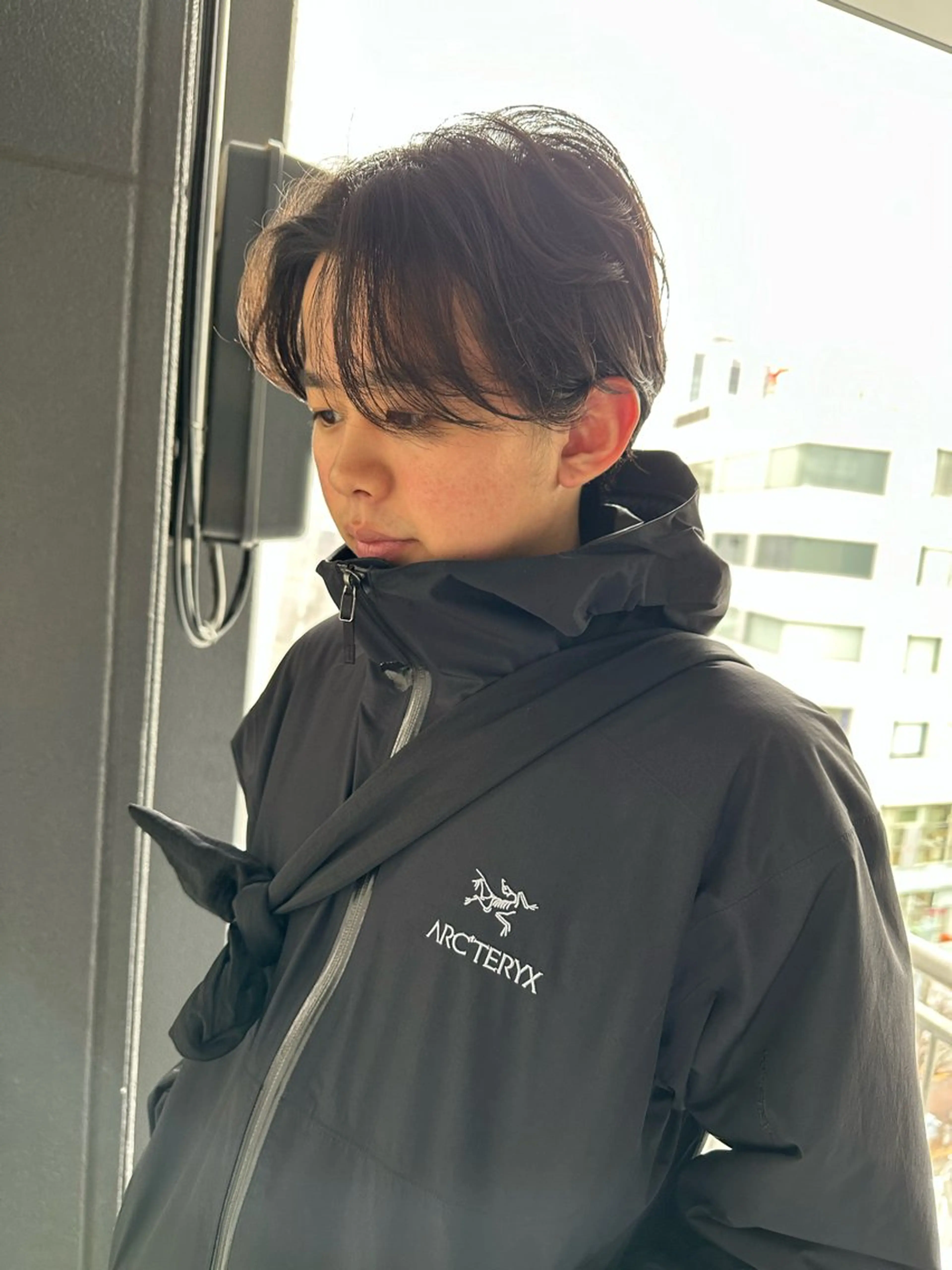 ミディアム パーマ メンズ センターパート カット パーマ SALOWIN栄3丁目店所属・俵 知広のヘアスタイル