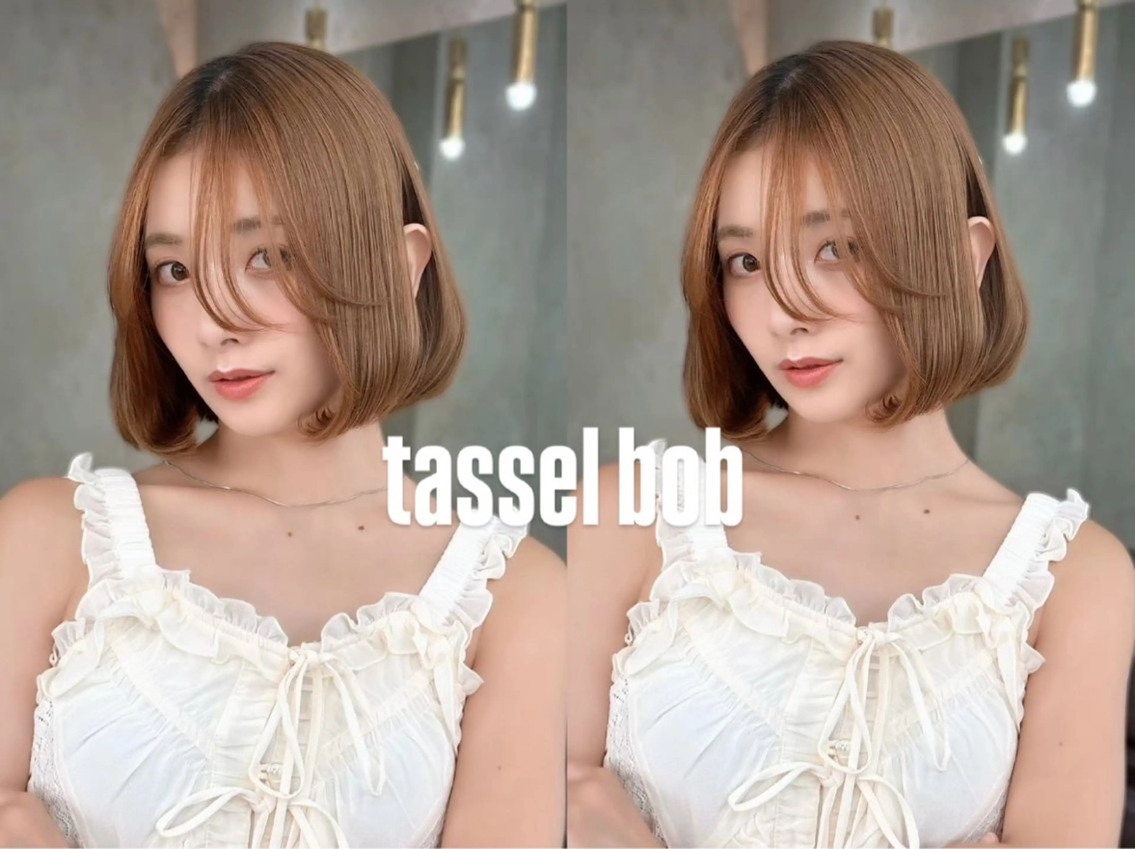 ショート ボブ ブリーチなし ダブルカラー颯空🎀のヘアスタイル