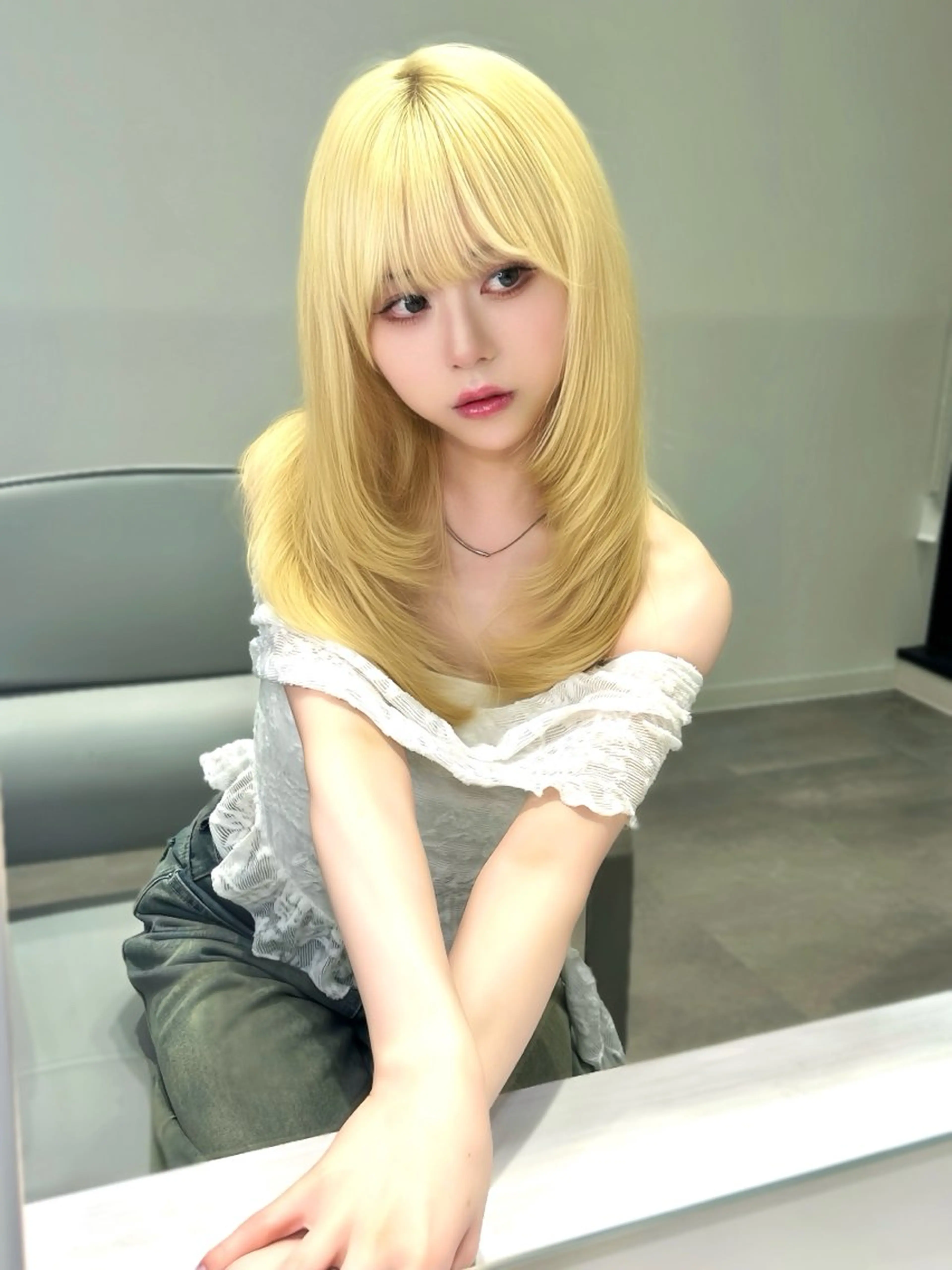 ミディアム PULSE ASAHIのヘアスタイル