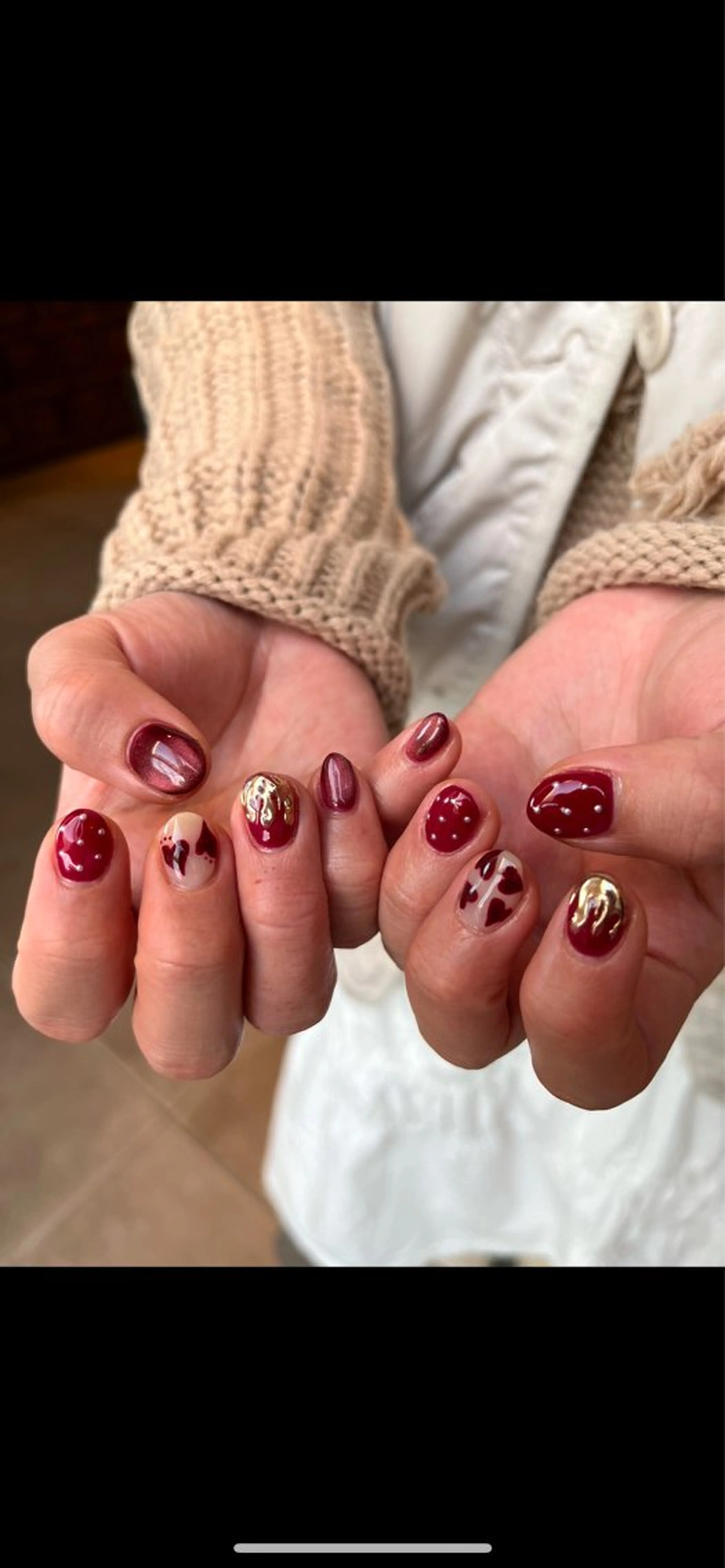 ネイル バレンタイン ハンドネイル COR. ｺﾙのネイルデザイン