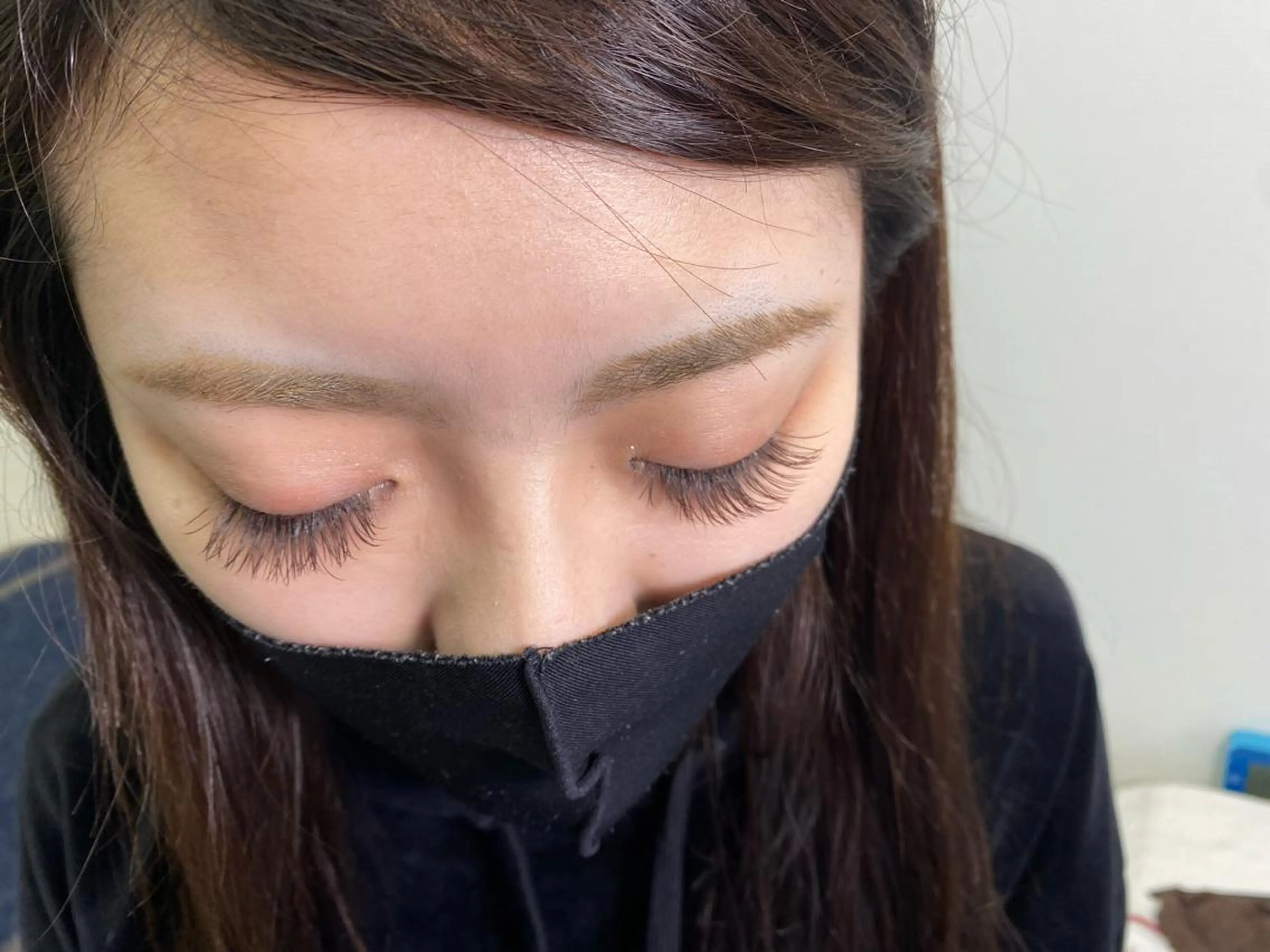 マツエク・マツパ カラーマツエク フラットラッシュ kim sourireのマツエク・マツパデザイン