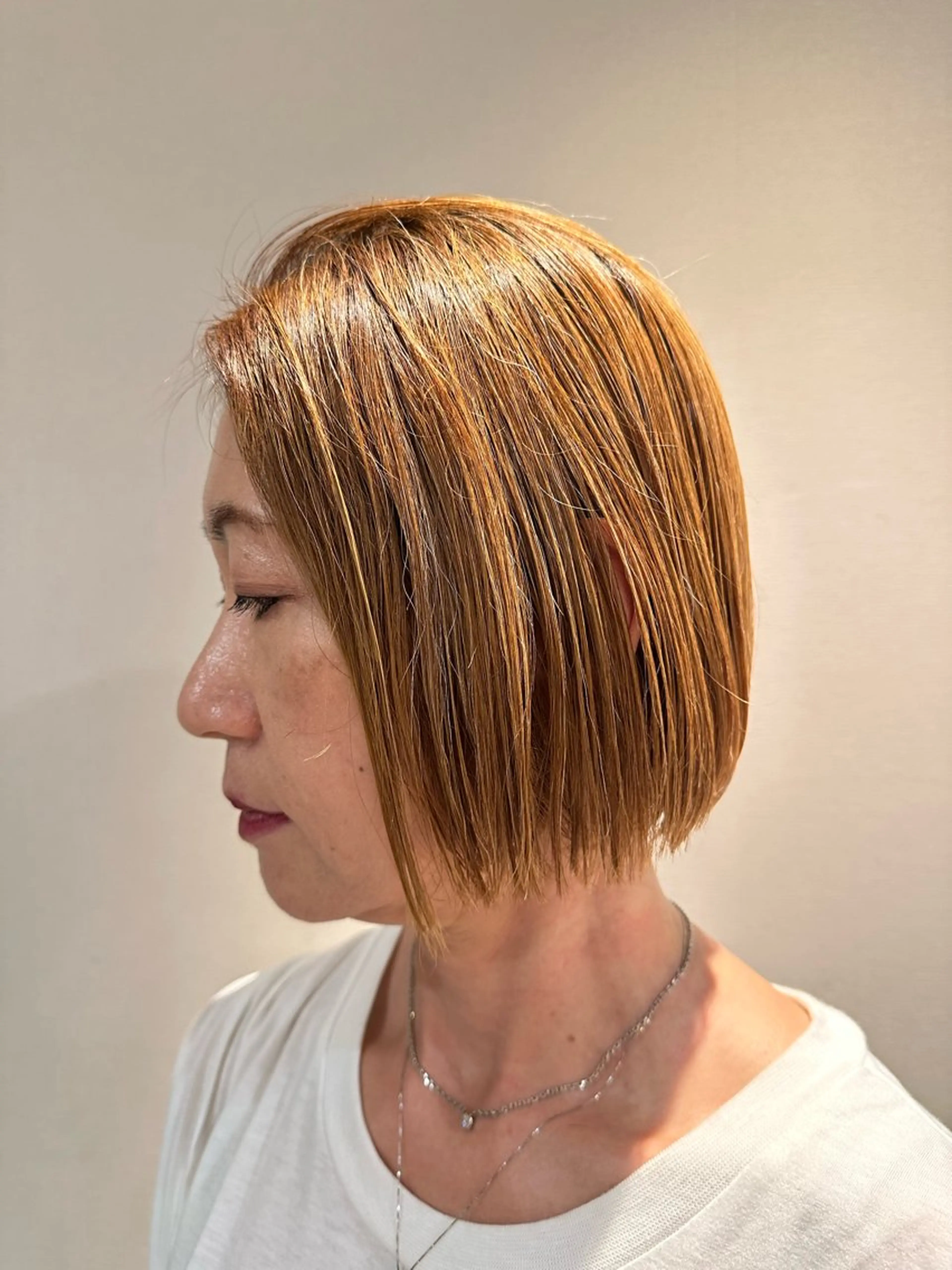 ミディアム 韓国風ﾊﾟｰﾏ❁﻿ fu-ka❁艶ｶﾗｰのヘアスタイル