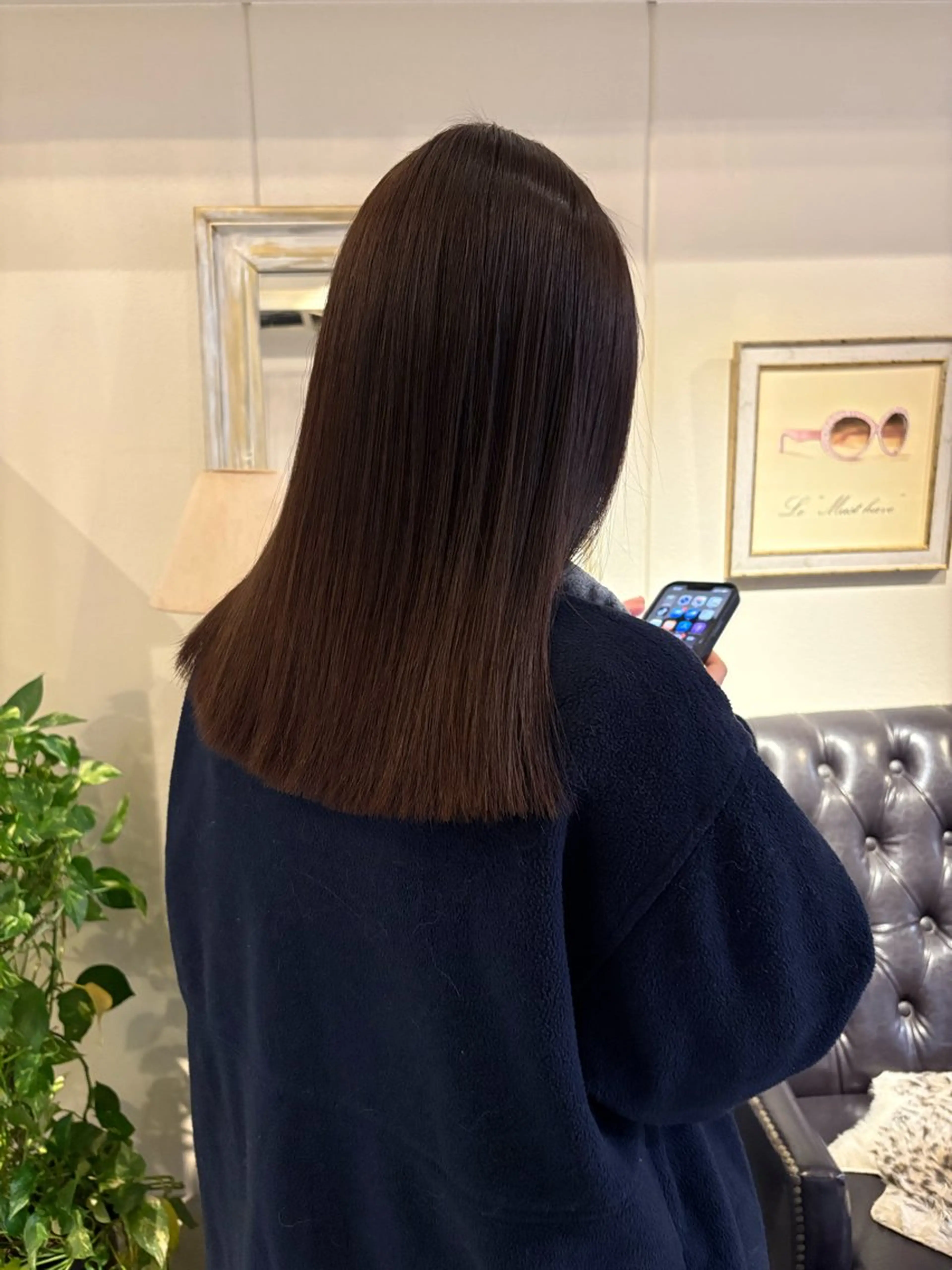 セミロング カラー 透明感カラー カット ヘアカラー トリートメント ヘッドスパ ichika/福岡 /透明感カラー🤎のヘアスタイル