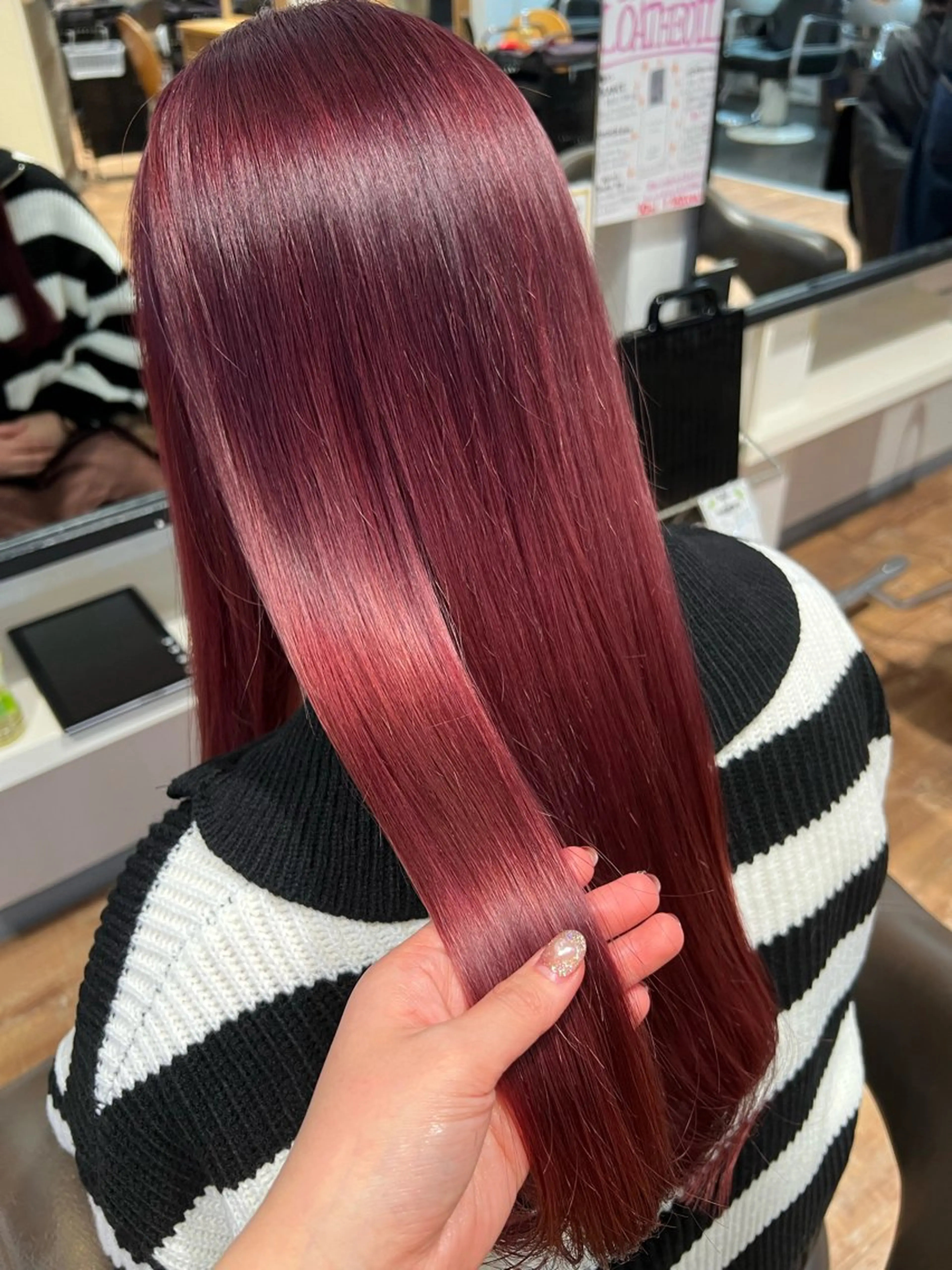 カラー ピンクカラー ヘアカラー トリートメント インナーカラー♡ Nanakoのヘアスタイル