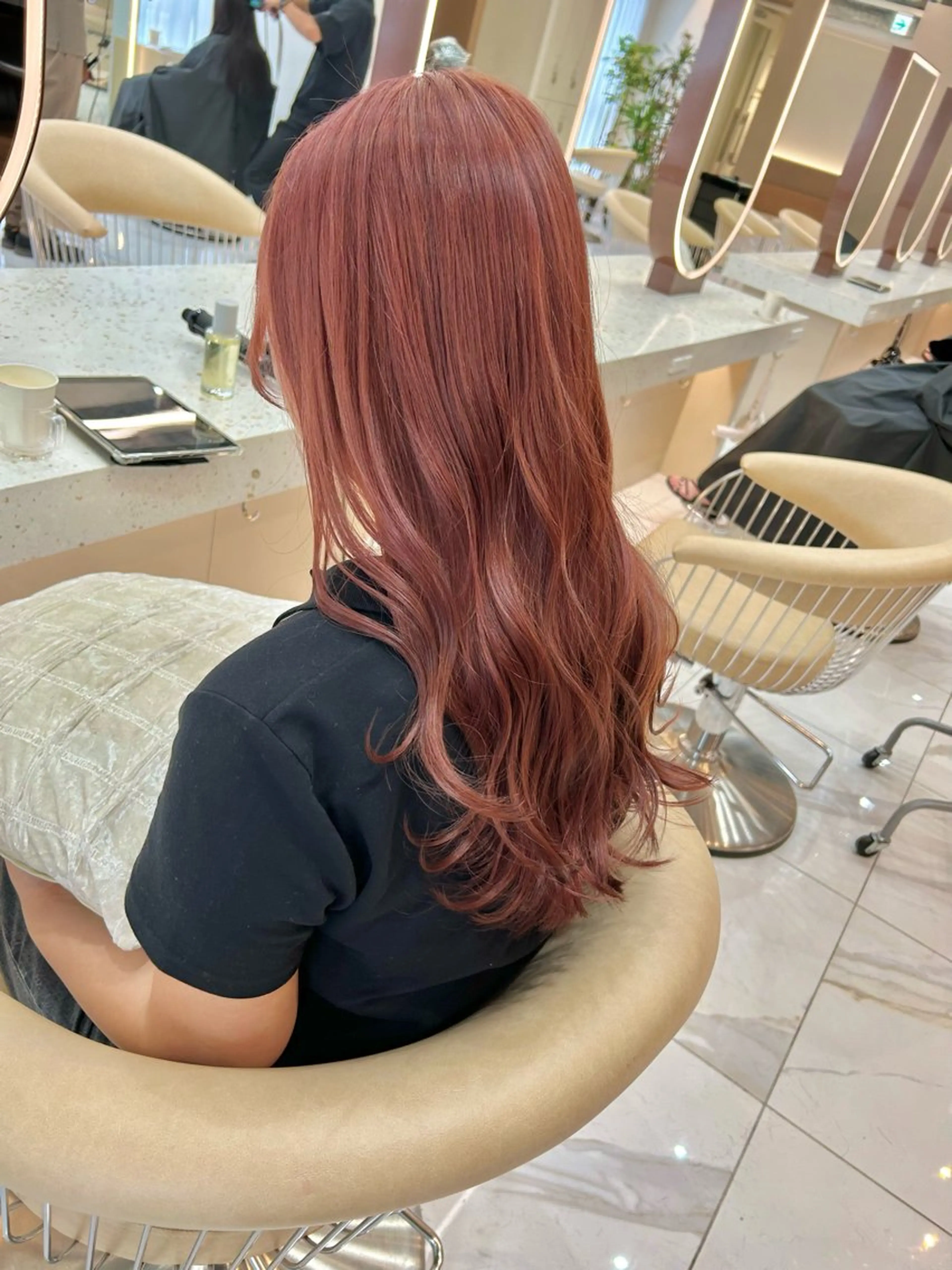 ロング としき/韓国/透明 感カラー/レイヤーのヘアスタイル