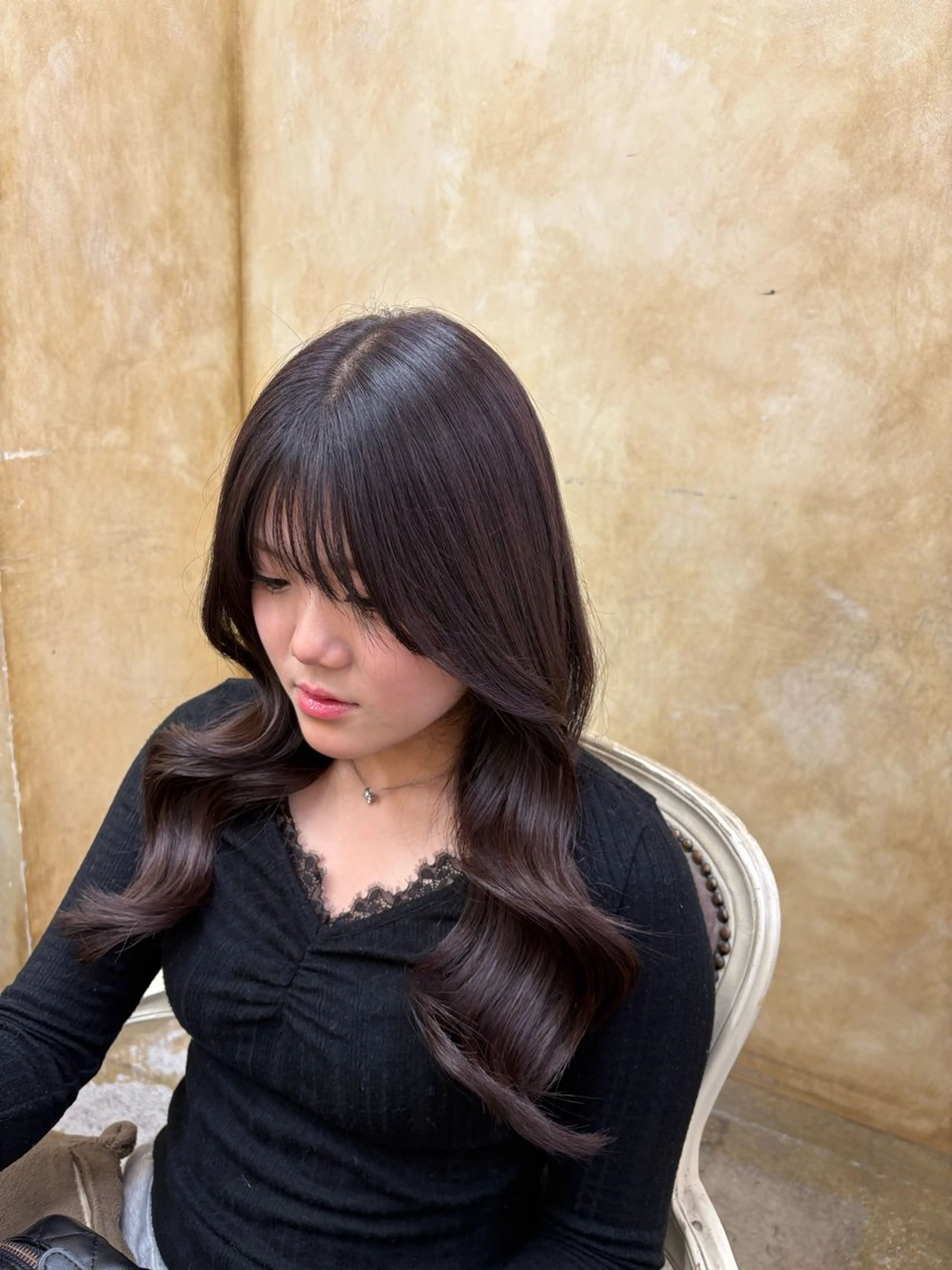ロング ヘアカラー トリートメント Retsu /UniQのヘアスタイル