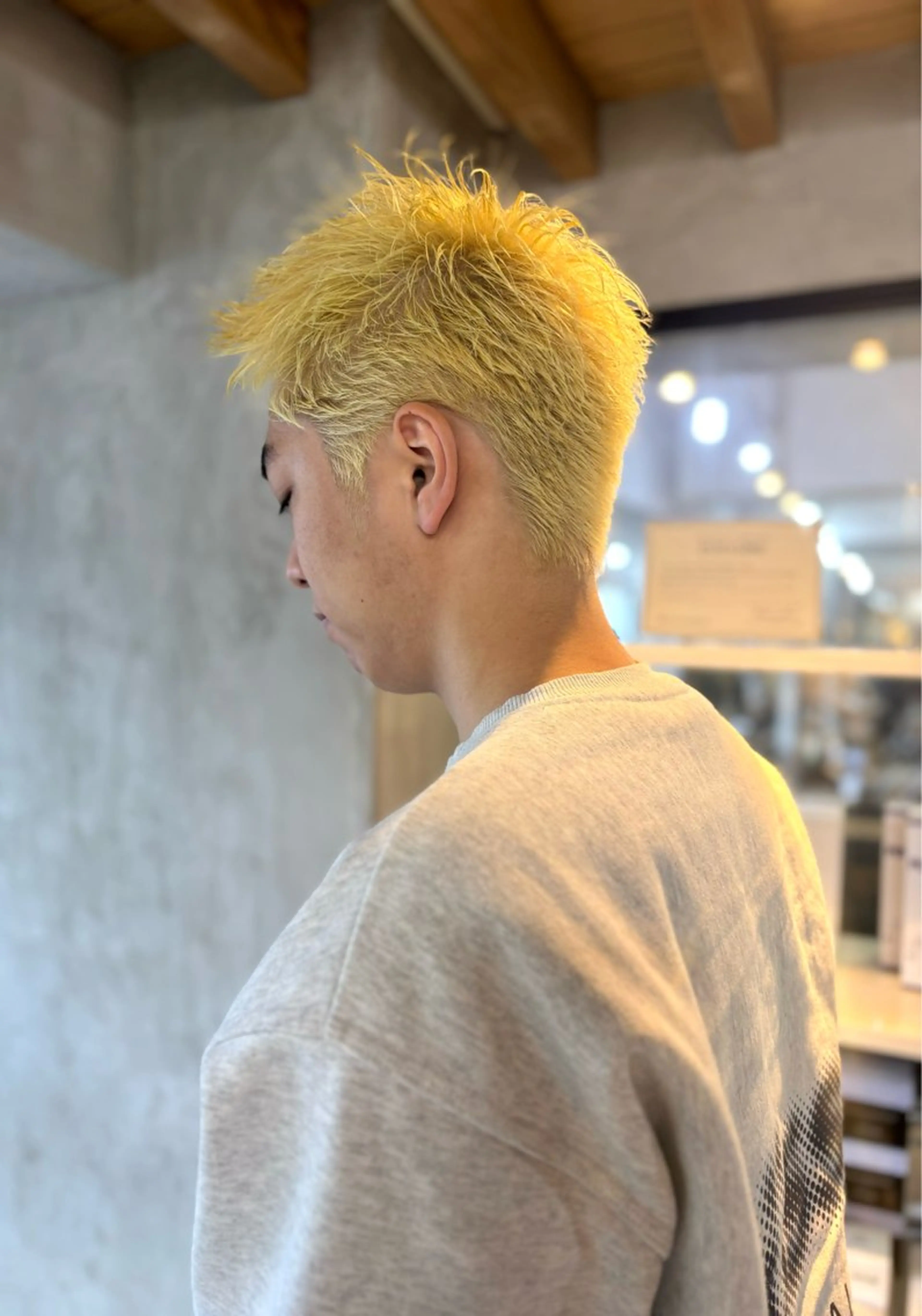 ショート カラー メンズ メンズ/扱いやすい髪 /毛流れ/大城聖瑠のヘアスタイル