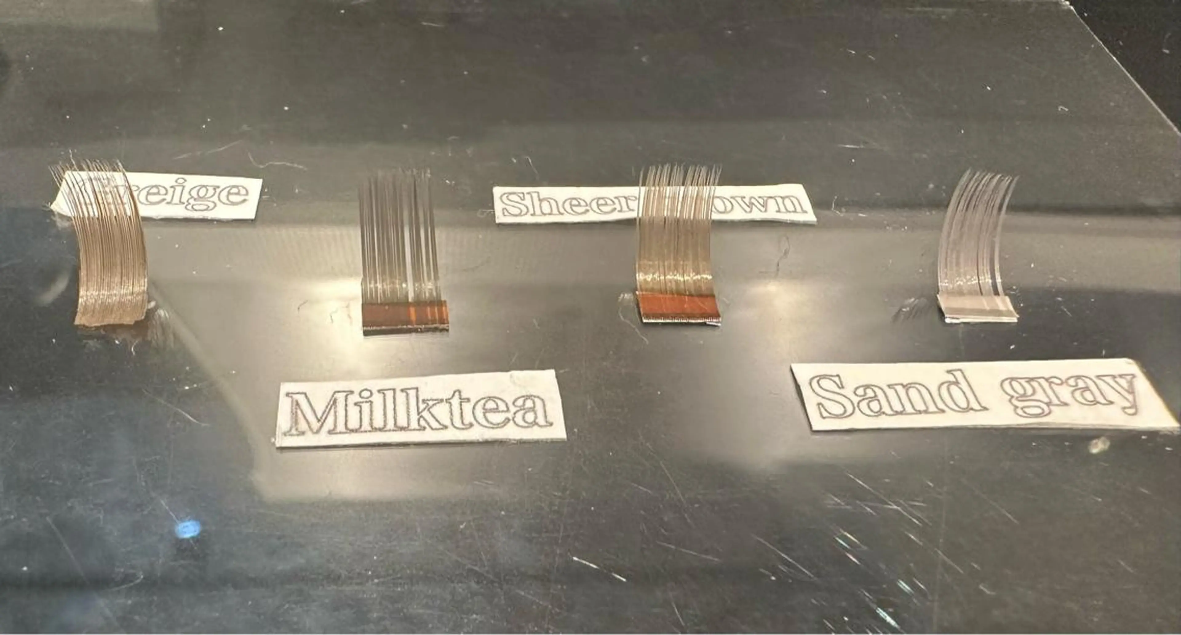 🧸🎀カラーフラットラッシュ100本の写真