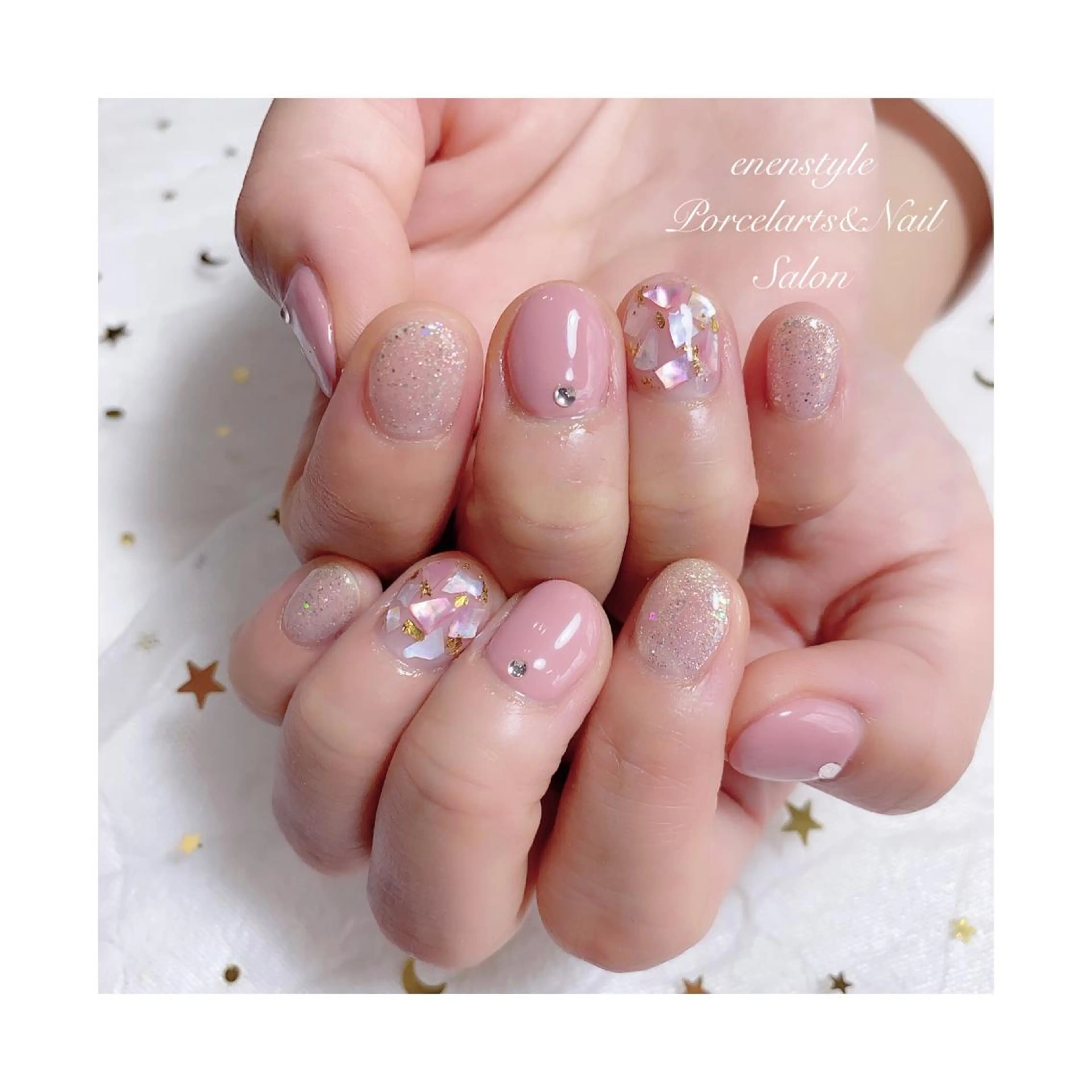 ショート ネイル ジェルネイル ニュアンスネイル オフィスネイル ワンカラーネイル パラジェル ハンドネイル 👑enen style👑のネイルデザイン