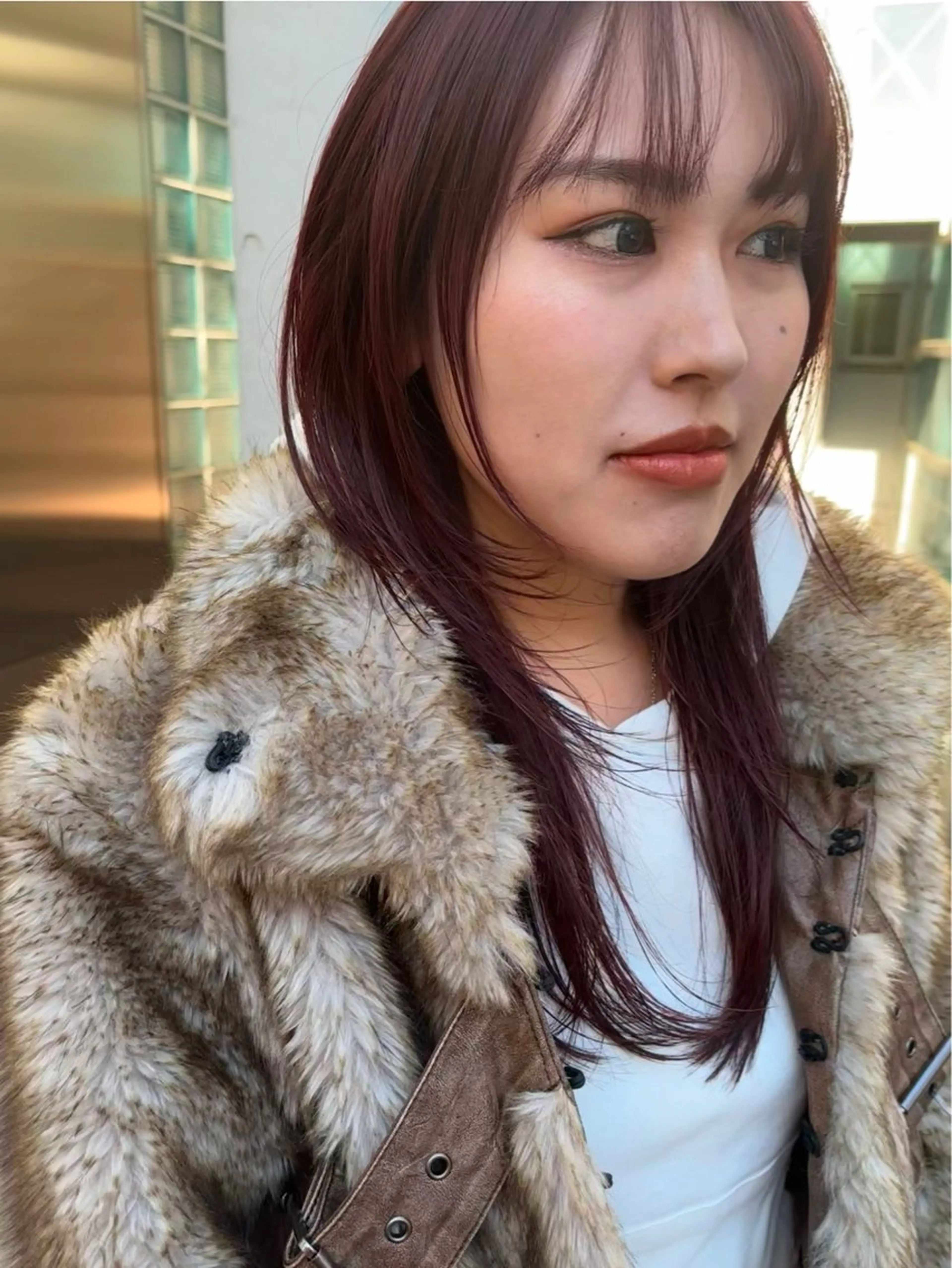 セミロング カラー 池田理紗/ bob/メンズカットのヘアスタイル