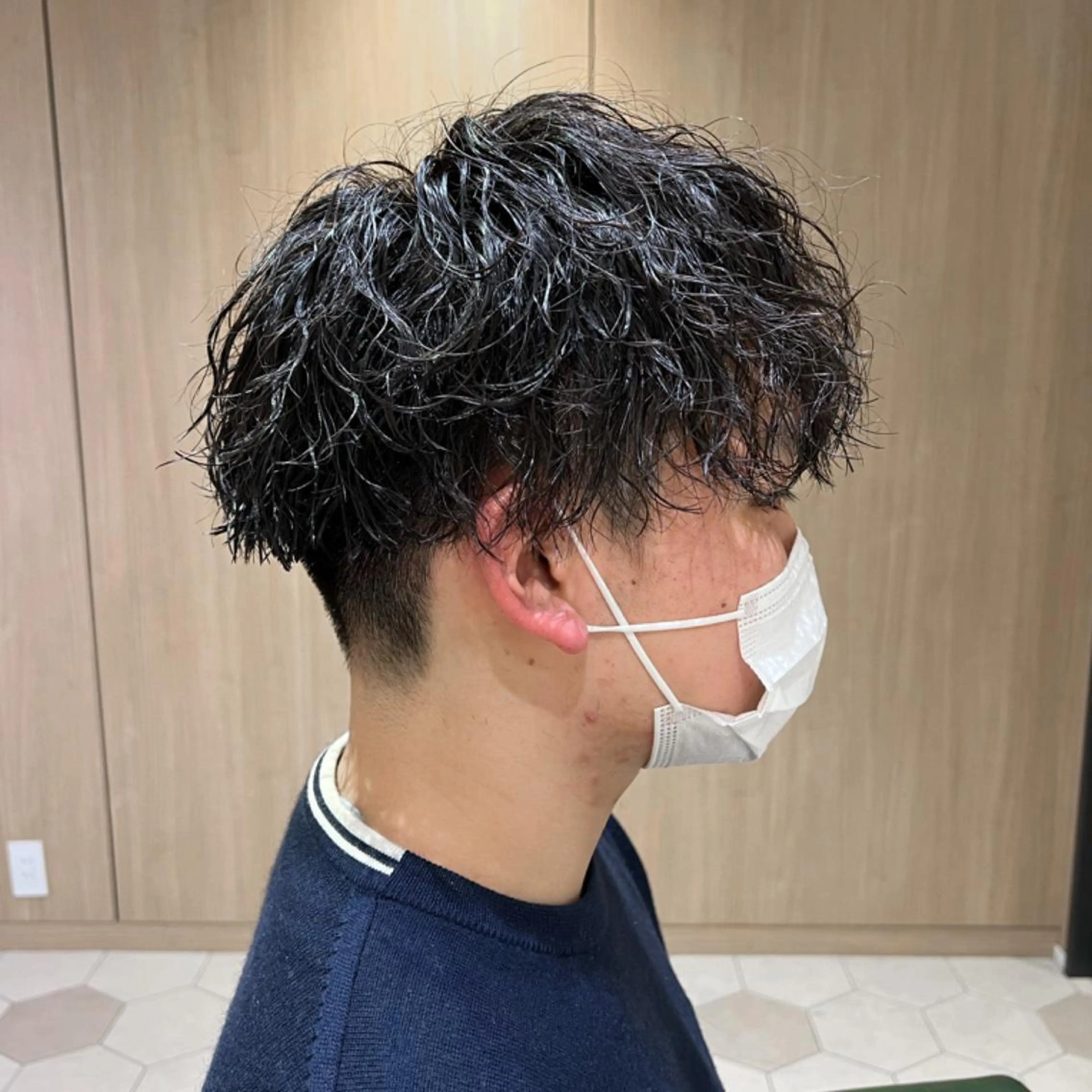 パーマ メンズ 桑原 希吏のヘアスタイル