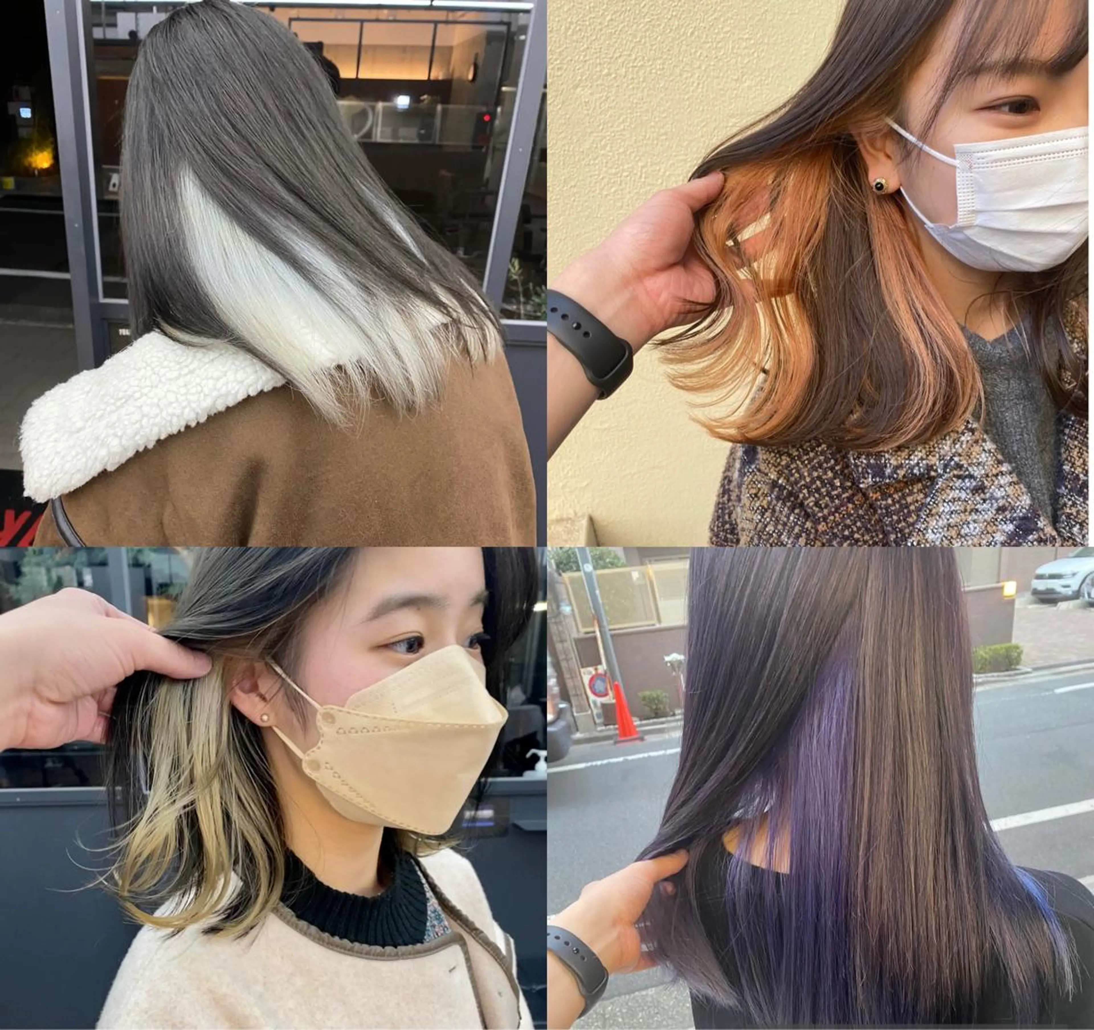 カラー イヤリングカラー インナーカラー ハイトーン/デザイン hirokiのヘアスタイル
