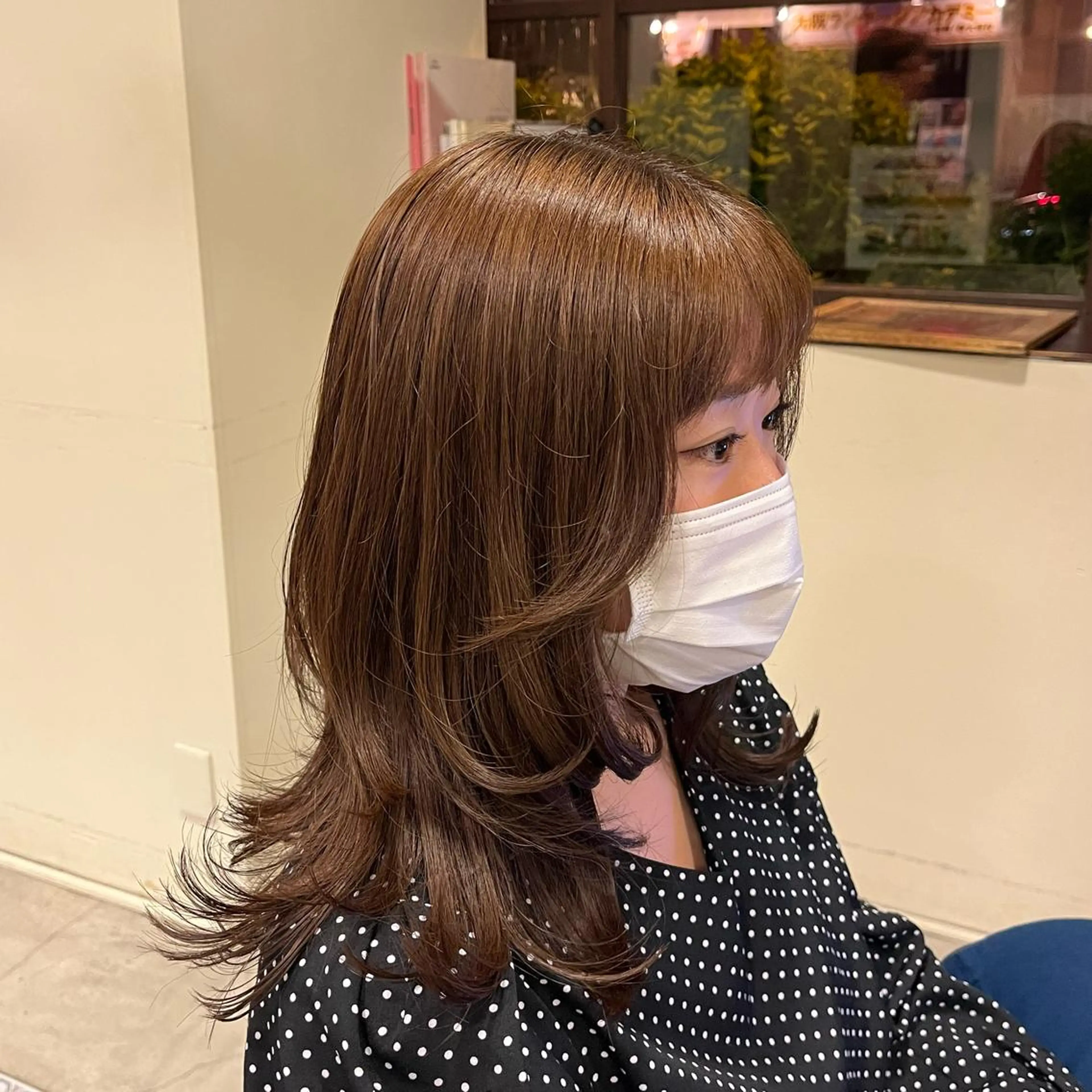 セミロング 韓国風ヘア レイヤーカット SUZUNO🤎ボブ レイヤー🫧顔周りのヘアスタイル