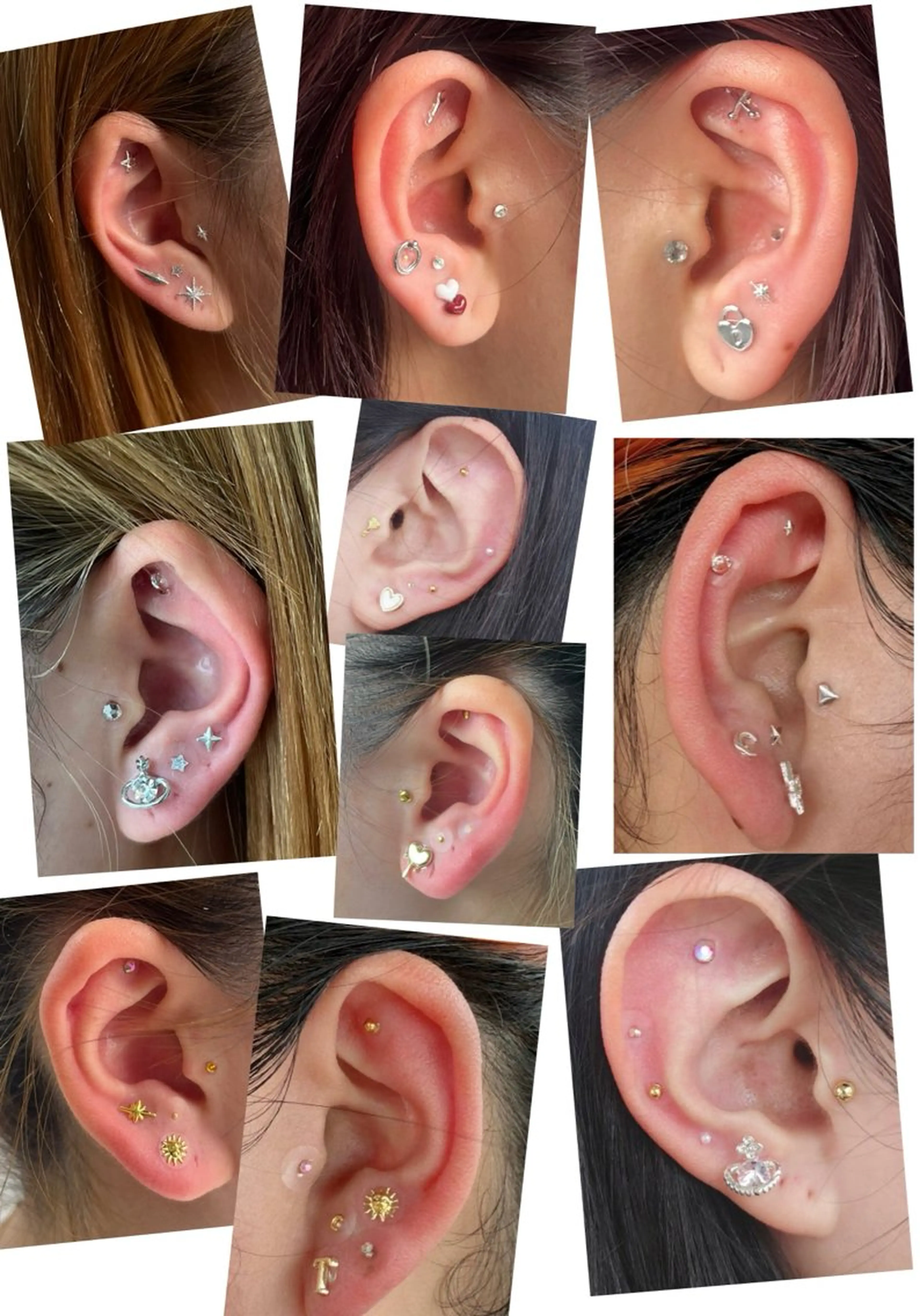 大人気✨流行りの耳ツボジュエリー💎12粒の写真