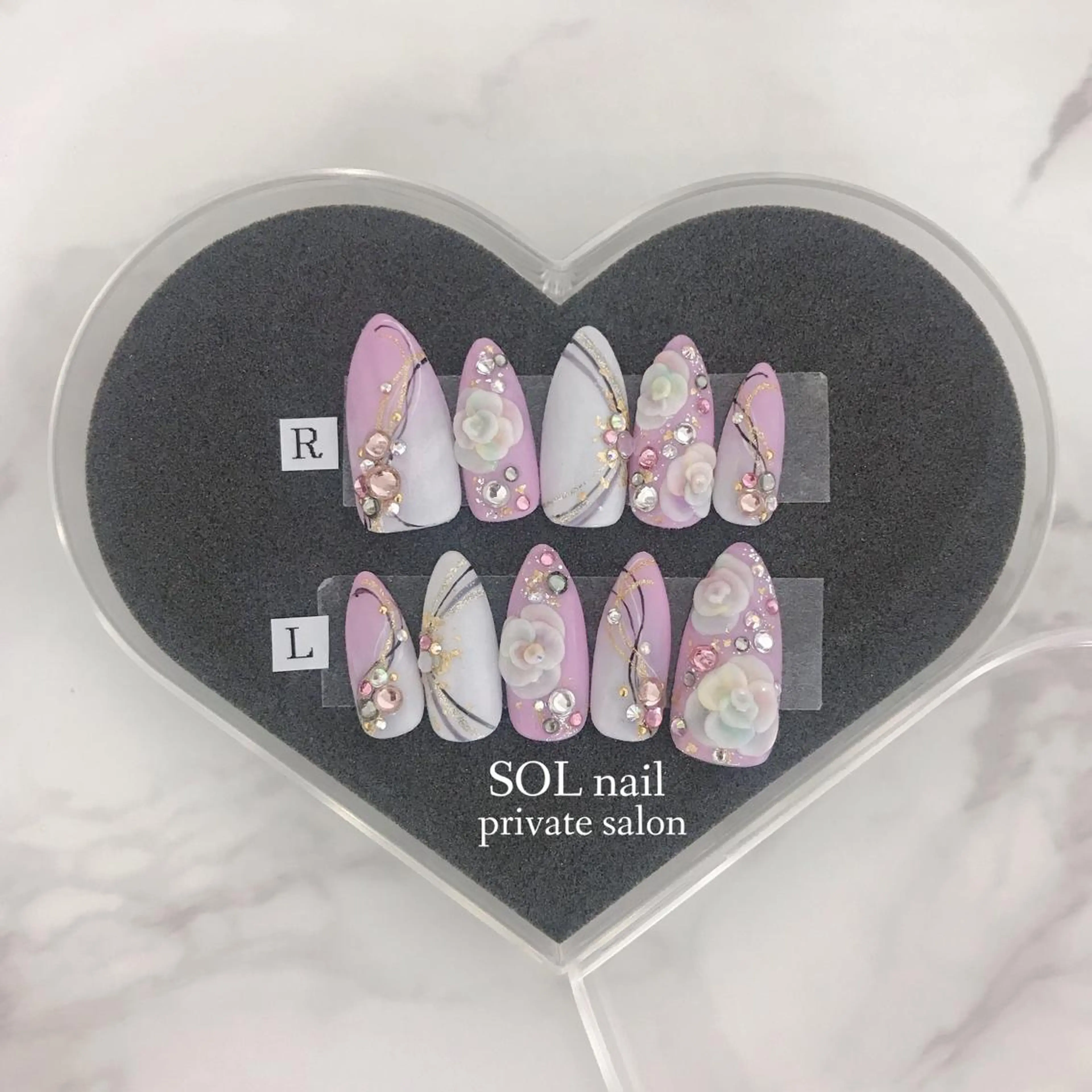 ネイル 成人式 ネイルチップ SOL NAILのネイルデザイン