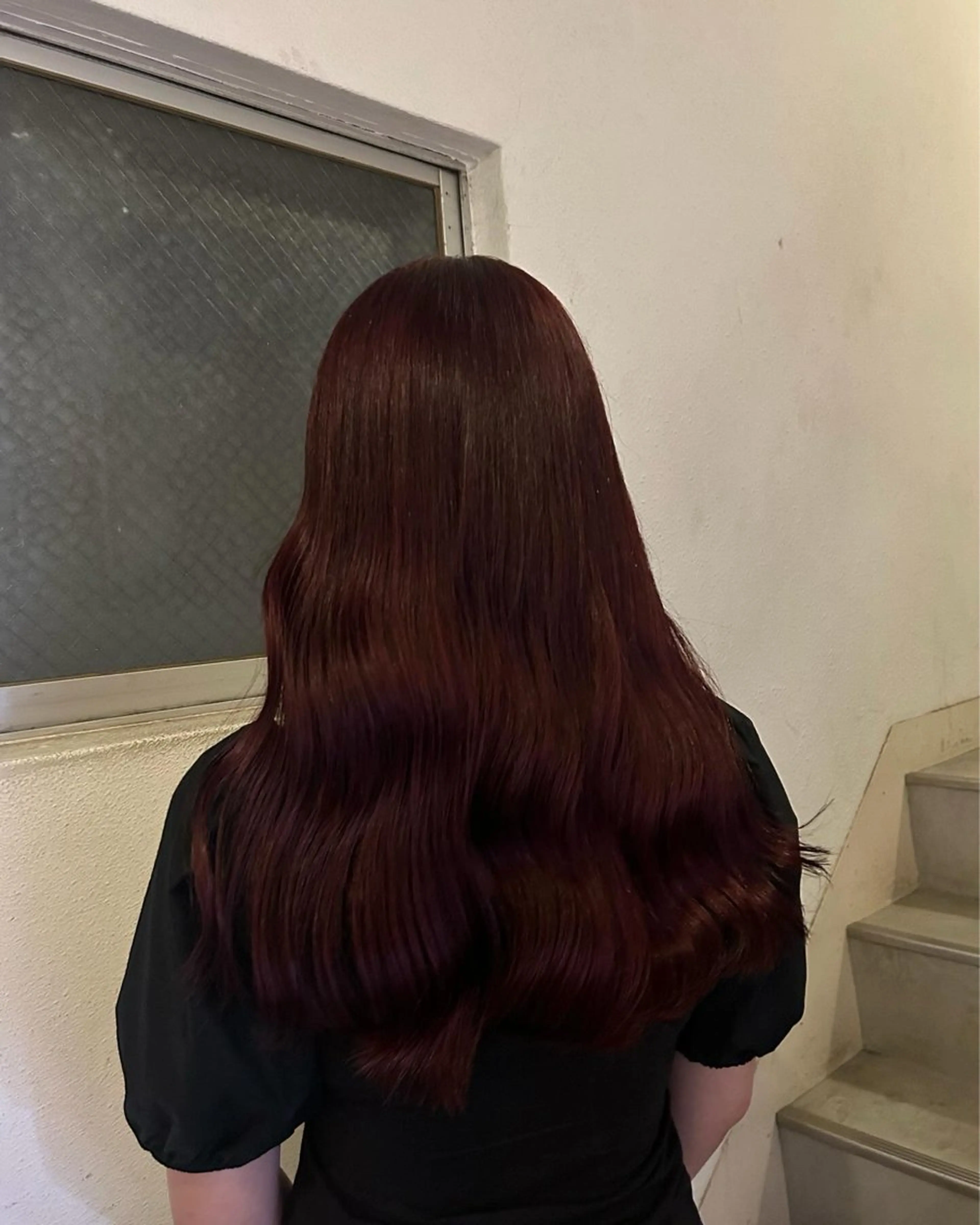 ロング カラー ブリーチ 愛結 暖色カラー🎀🩰のヘアスタイル