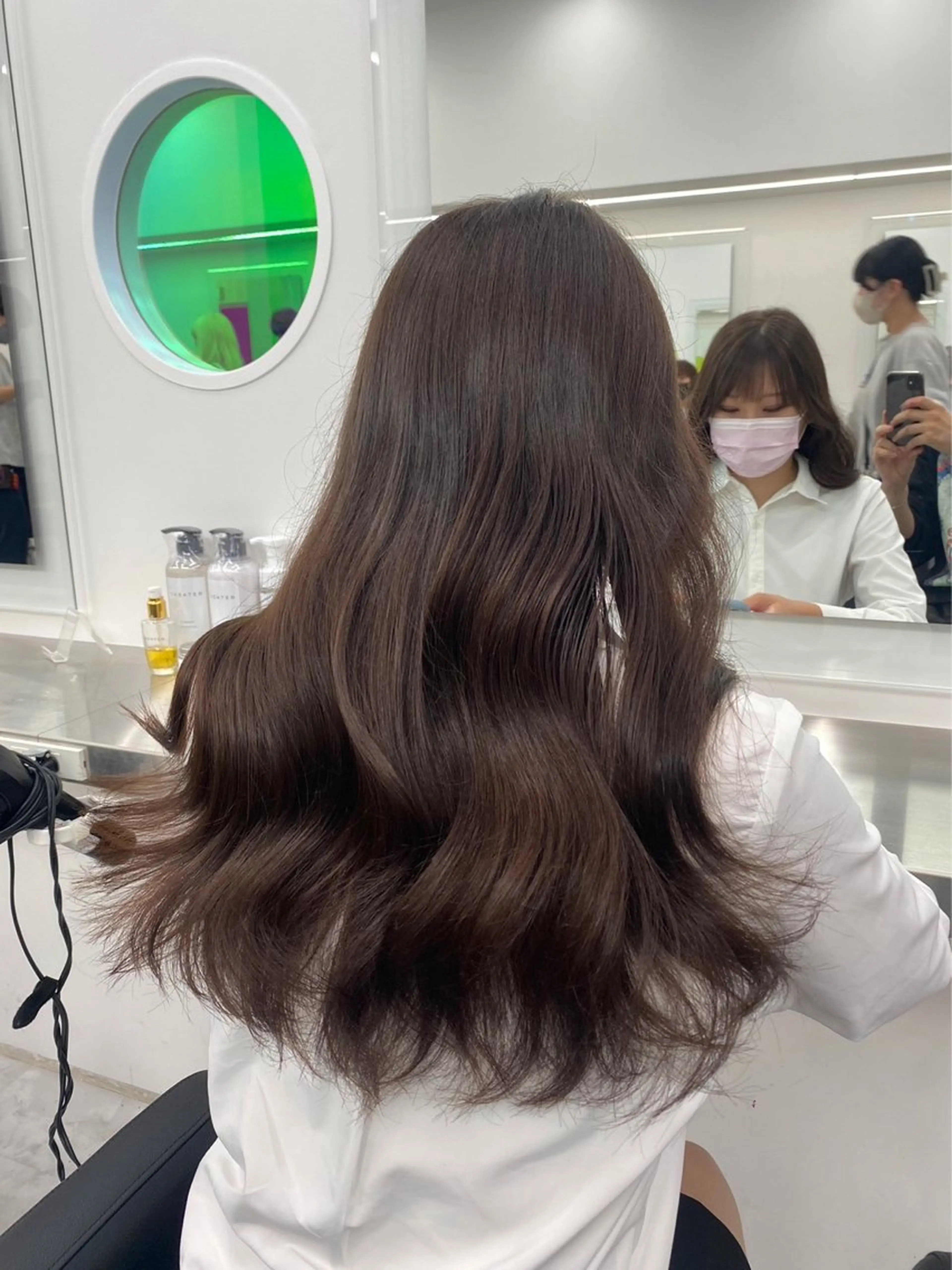 ミディアム ブラウンベージュ🤎 ブリーチなし🤎のヘアスタイル