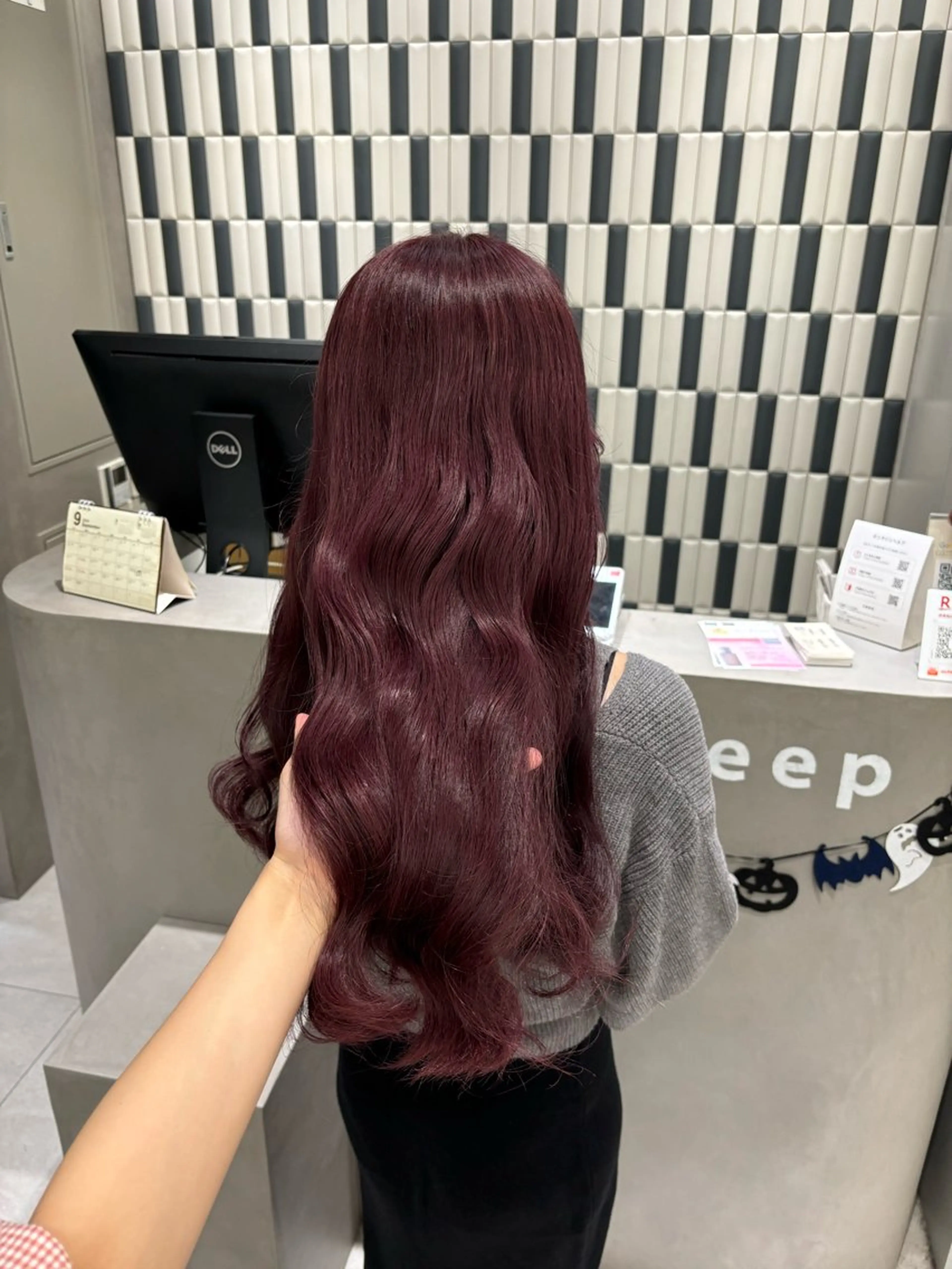 ロング カラー ヘアカラー トリートメント 望 吹のヘアスタイル