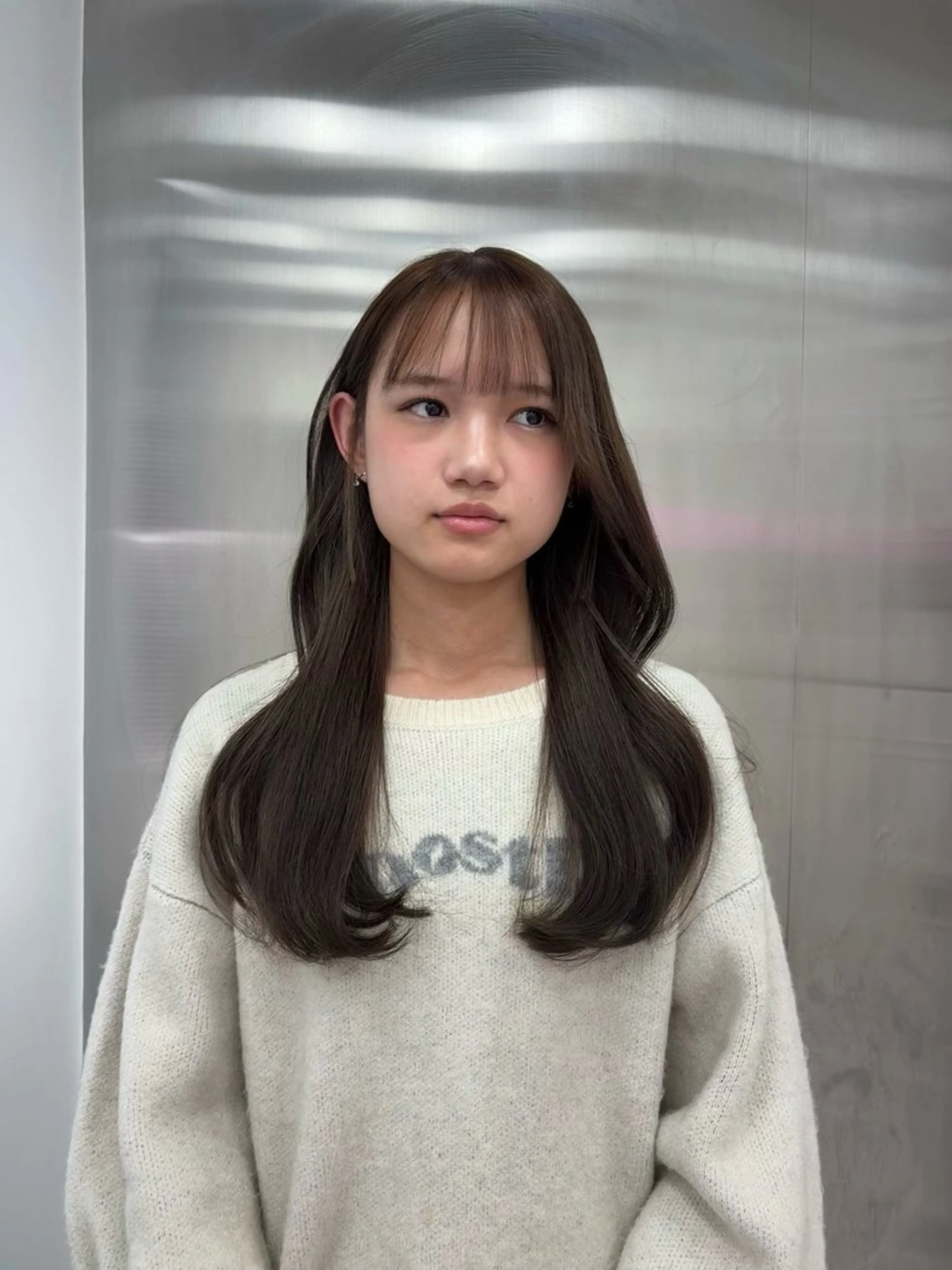 カラー ヘアカラー トリートメント 透明感ベージュ🤎 ナチュラルレイヤーのヘアスタイル