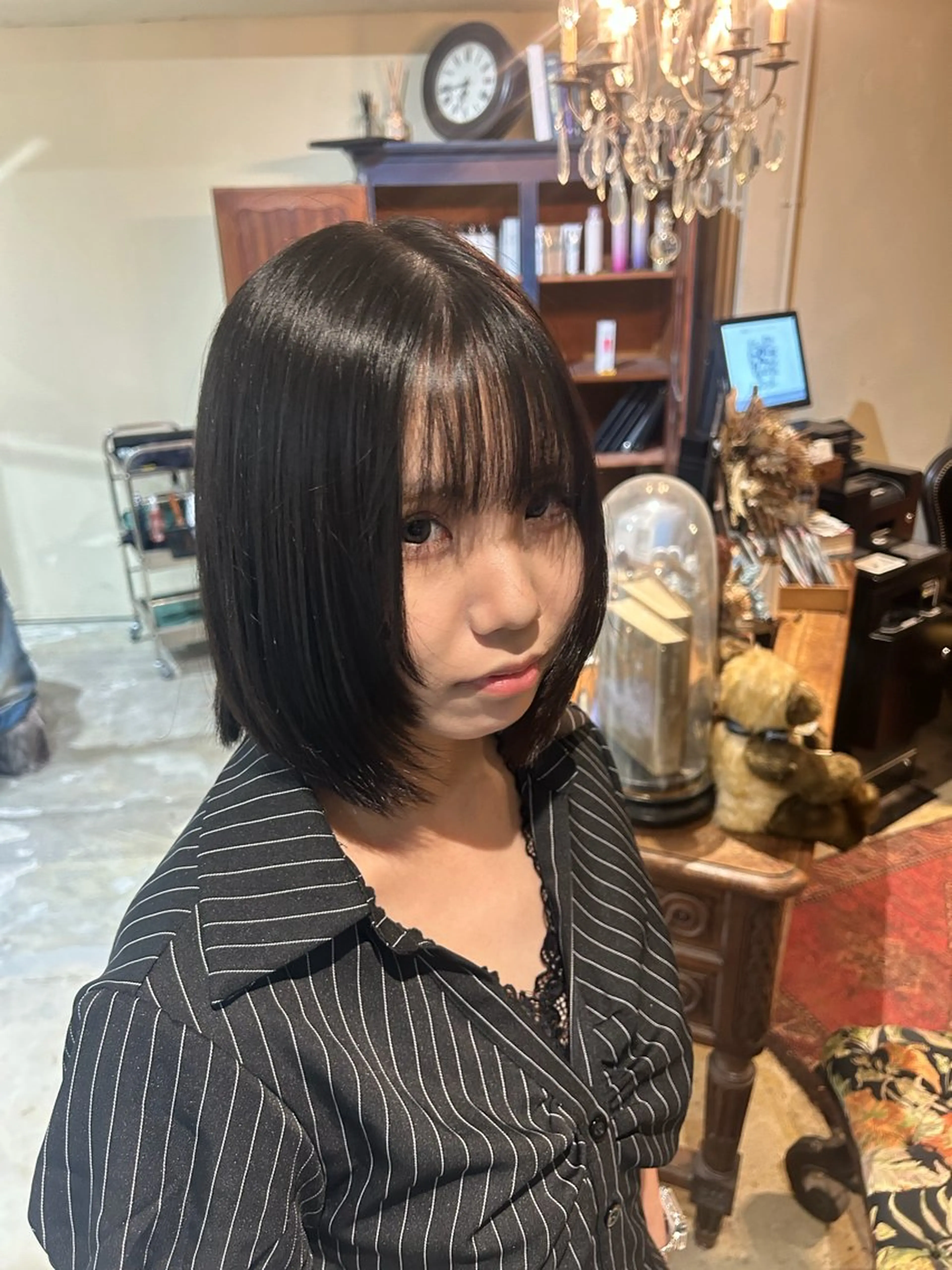 ミディアム カット ヘアカラー 髪質改善艶髪 特化アユム🔥のヘアスタイル