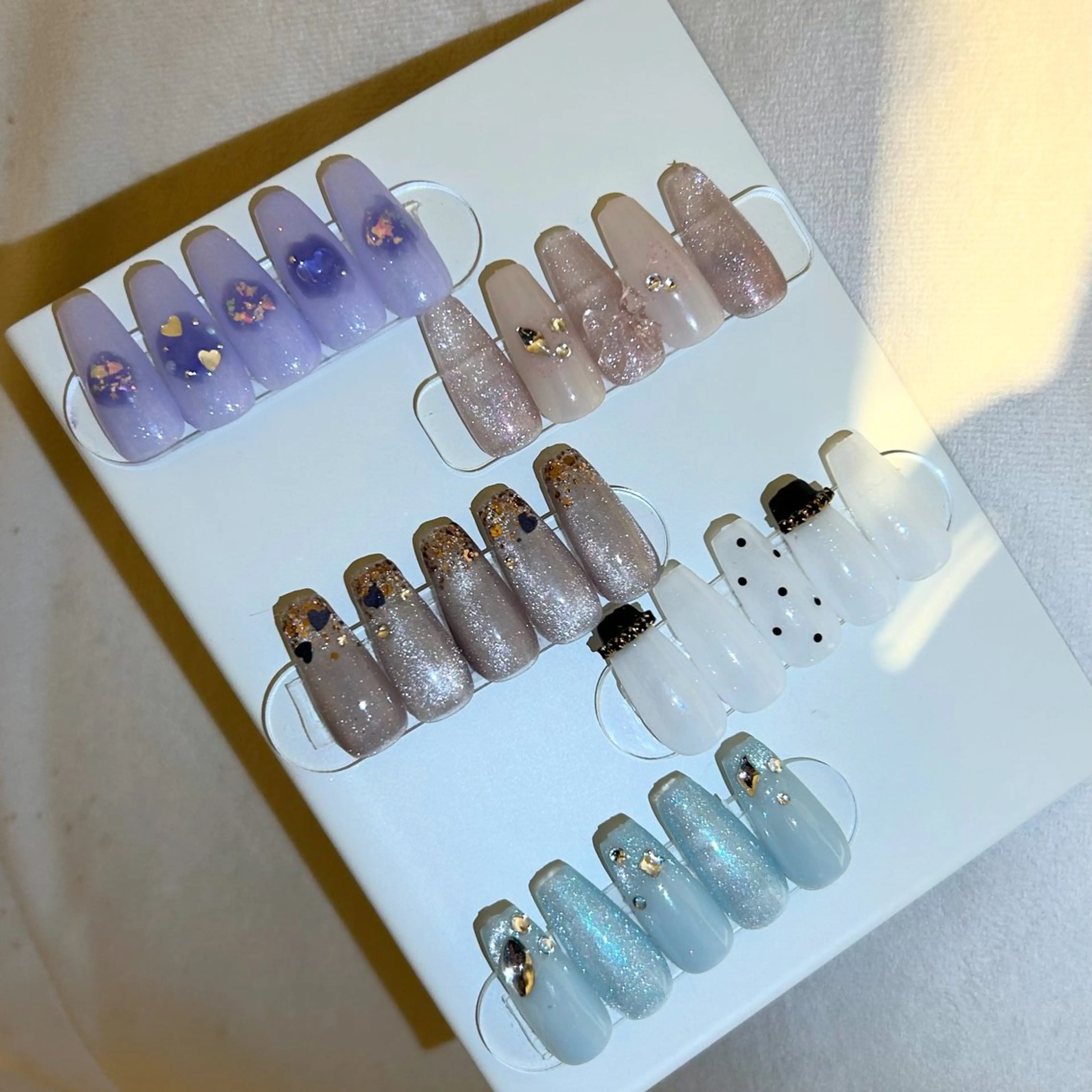 ネイル アートネイル マグネットネイル ワンカラーネイル Amys nail ハナのネイルデザイン