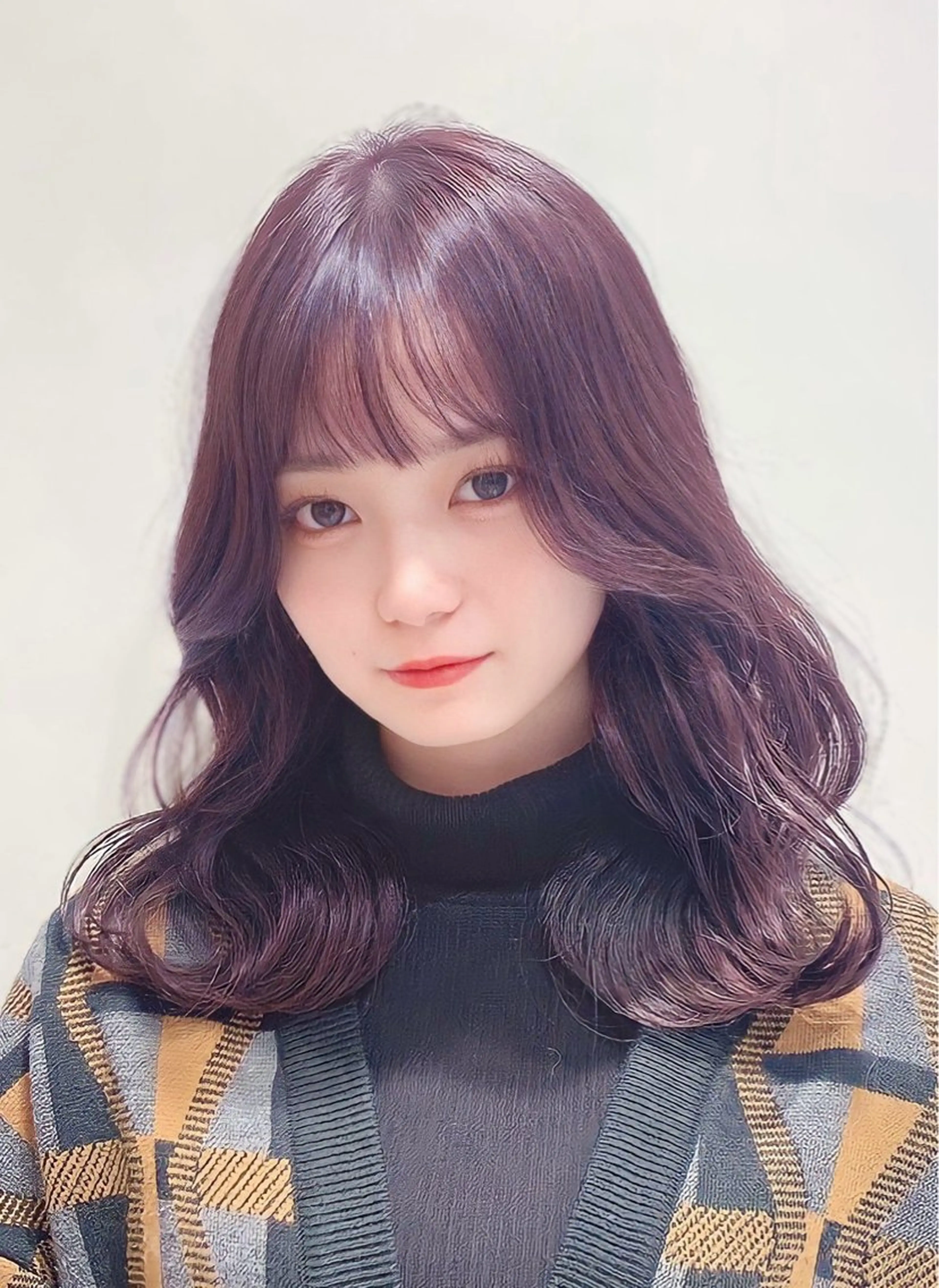 セミロング カラー カット ヘアカラー トリートメント ヘッドスパ ヘアセット 韓国ヘア/レイヤー/ 顔まわり/りょーとのヘアスタイル