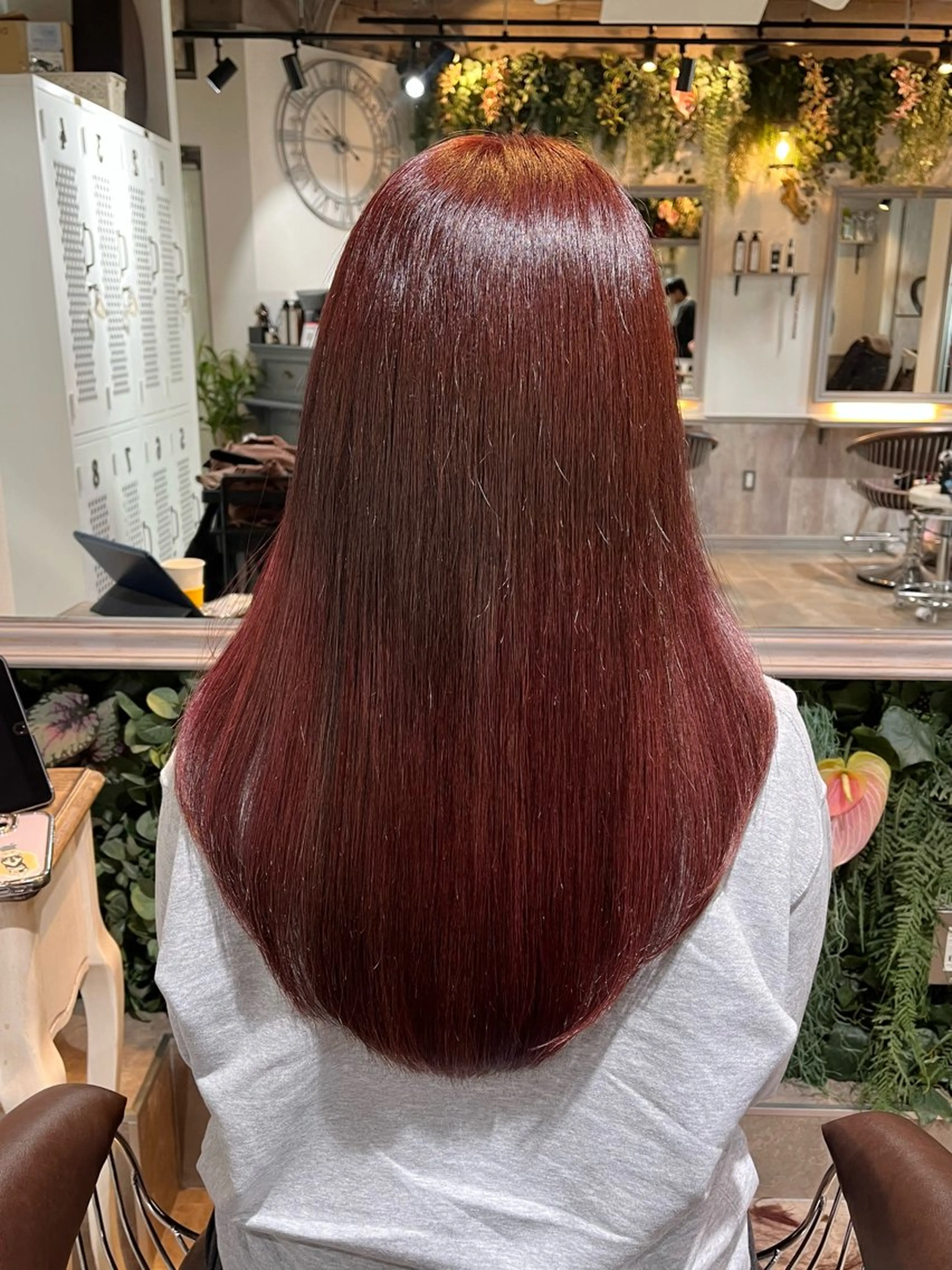 ロング カラー 境 あいみのヘアスタイル