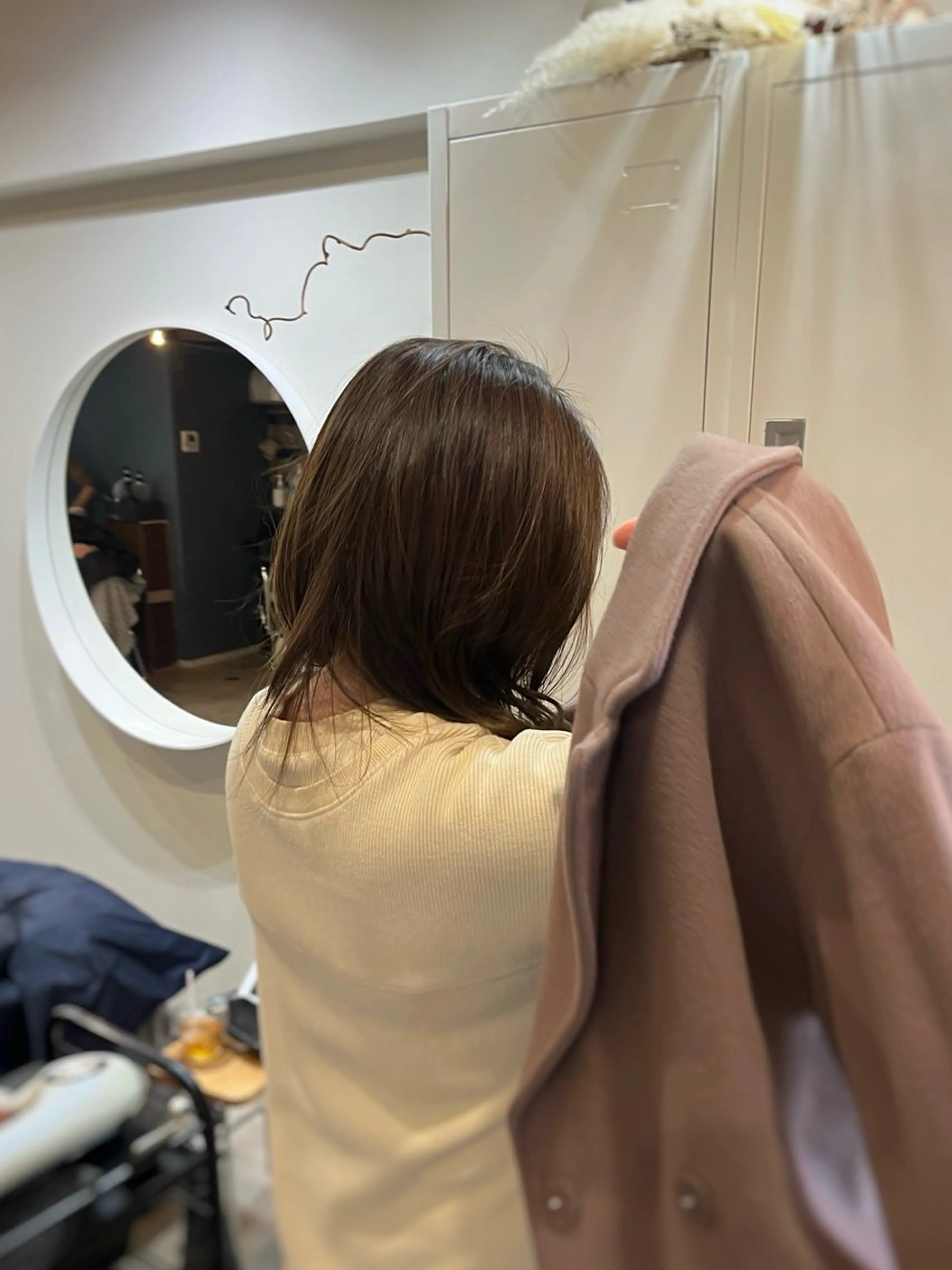 ミディアム 下石怜子/レイヤー/ 透明感カラーのヘアスタイル