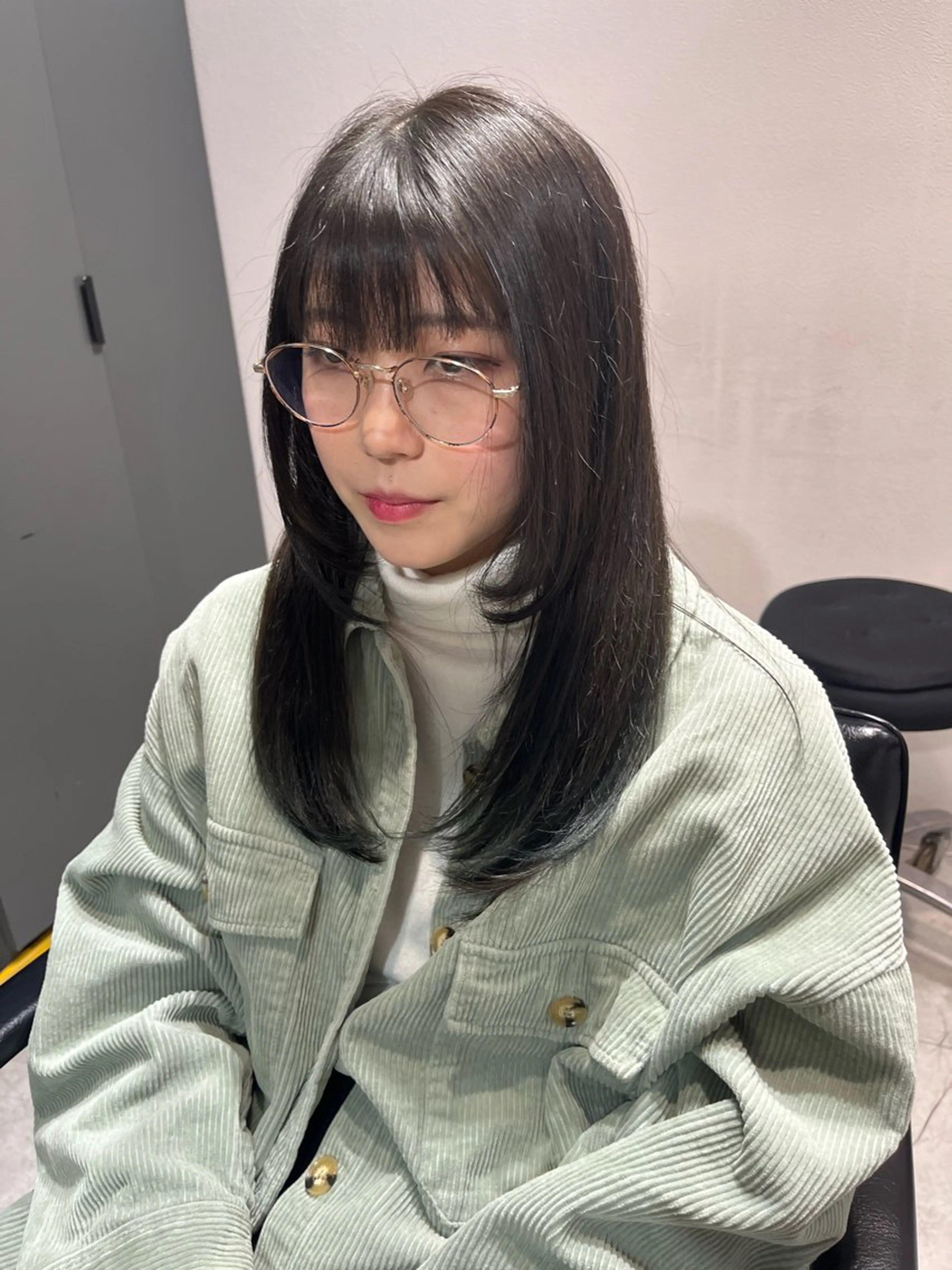 ロング 顔まわりレイヤー レイヤーカット ブリーチ/縮毛矯正 ❤️‍🔥シンノスケのヘアスタイル