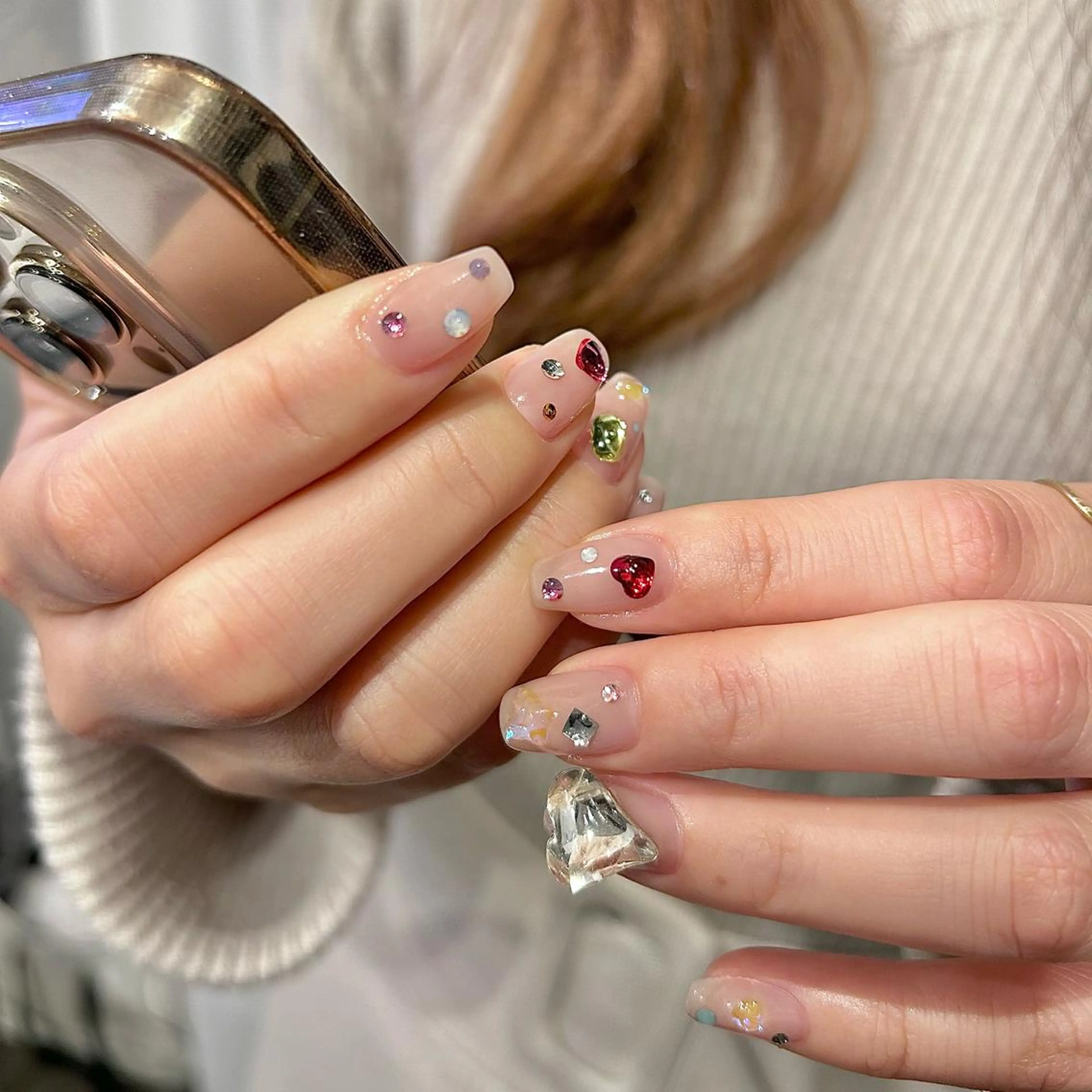ネイル ハンドネイル パラあり！フィルイン 美フォルムのネイルデザイン
