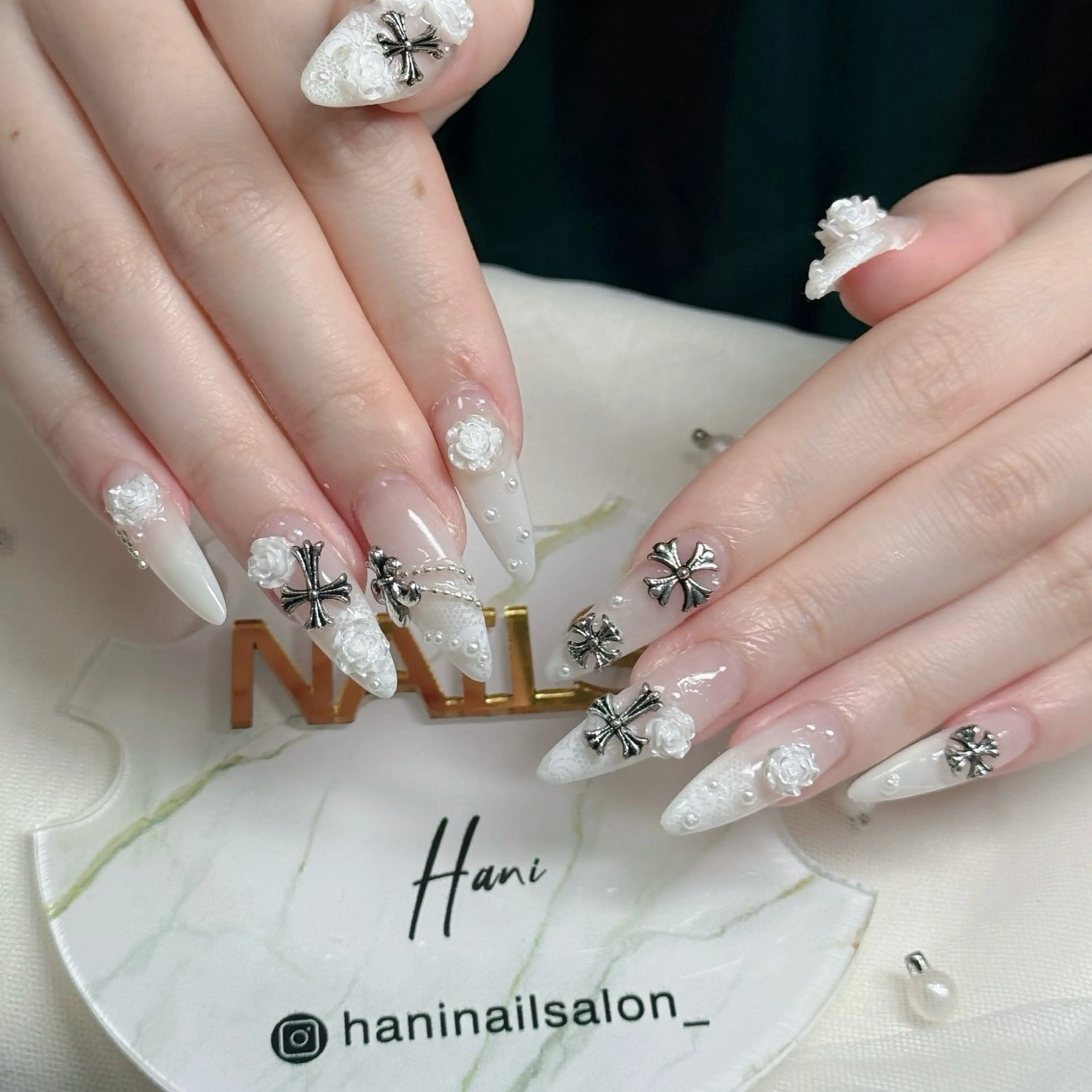 ネイル フットネイル フレンチネイル グラデーション 韓国ネイル ロングネイル ハンドネイル Hani Nail Salonのネイルデザイン