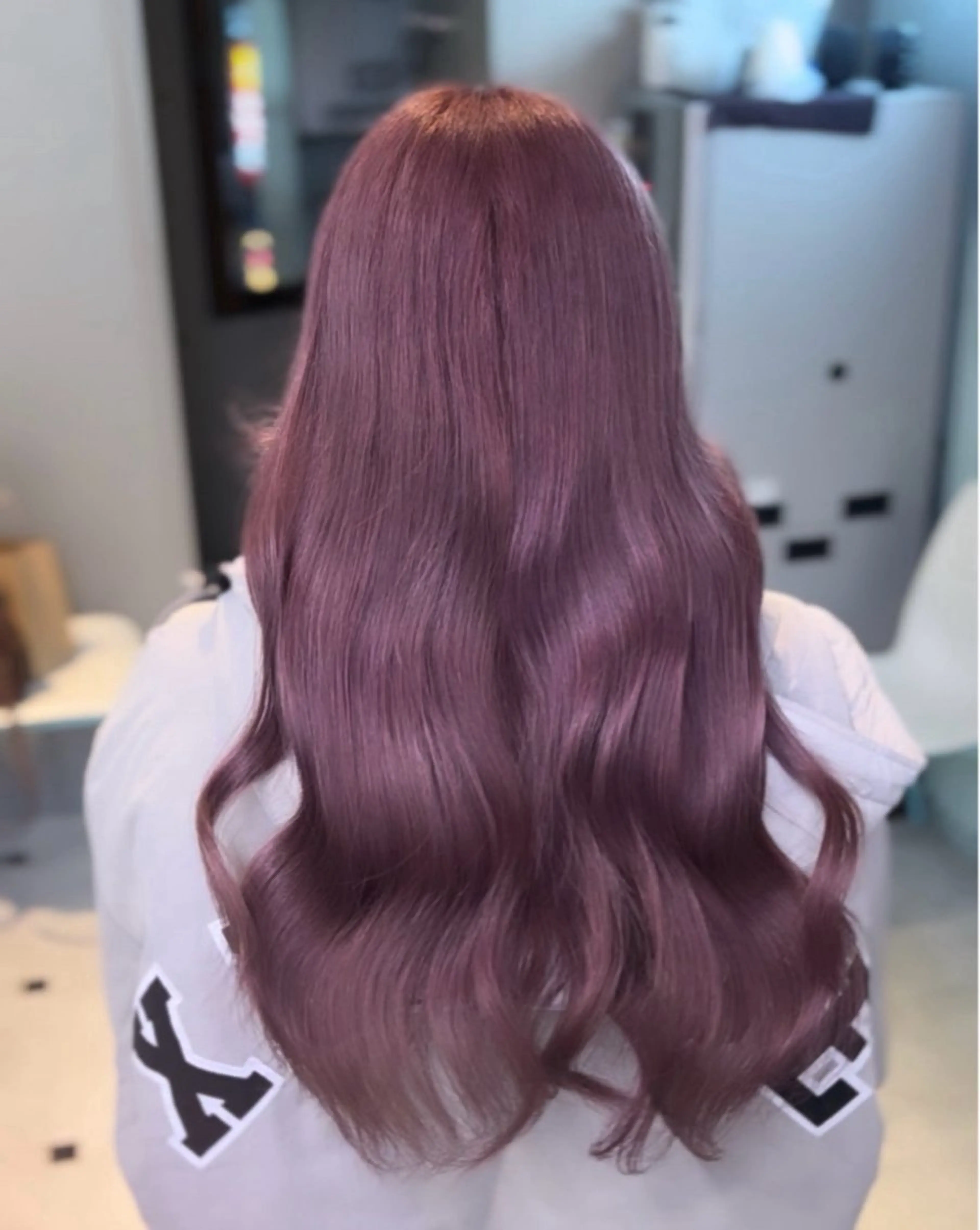 ロング カラー ヘアカラー トリートメント 🎀愛されピンク ラベンダー💜ゆいのヘアスタイル