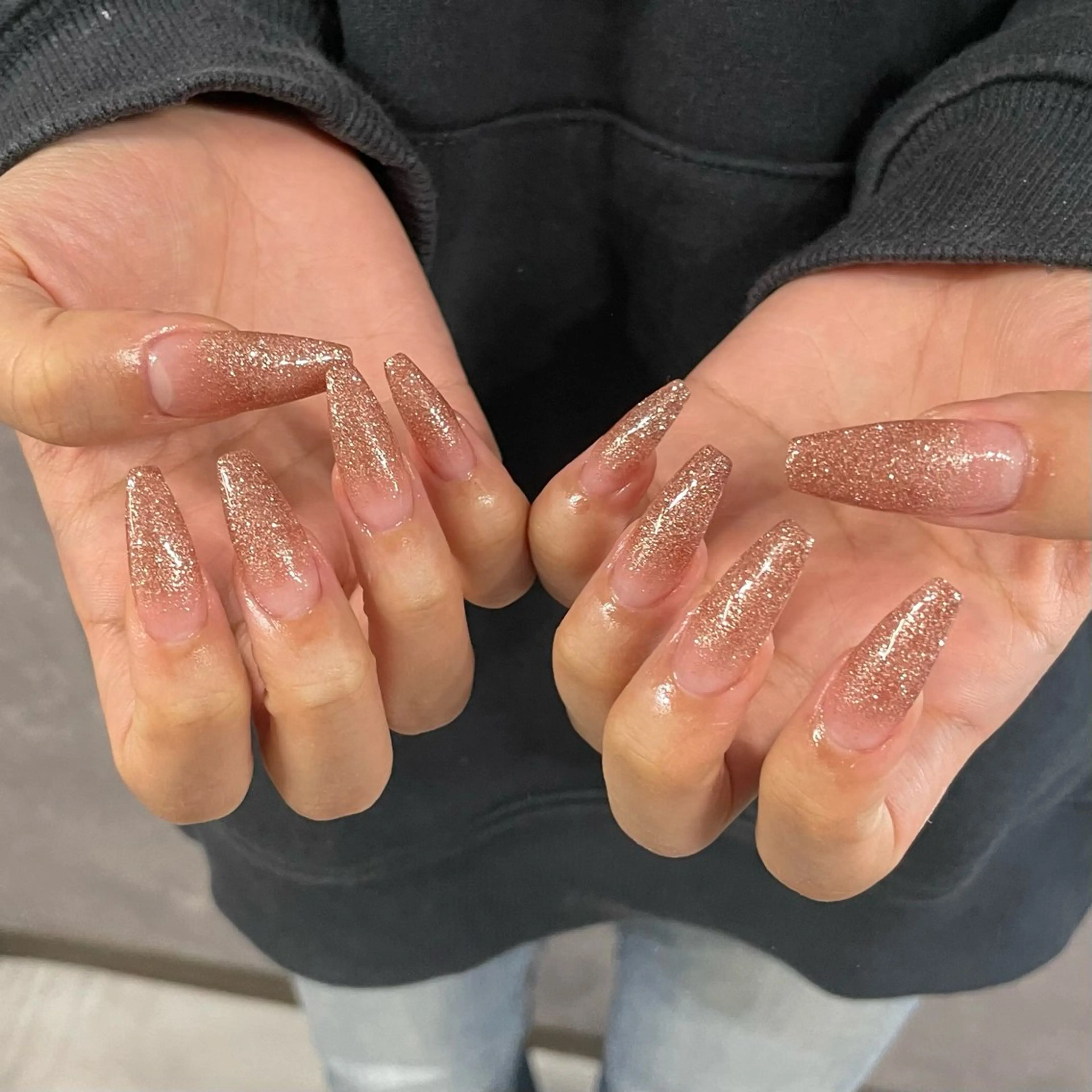 【hand】10本長さ出し+シンプルコース(ワンカラーorグラデーション)★オフありの写真